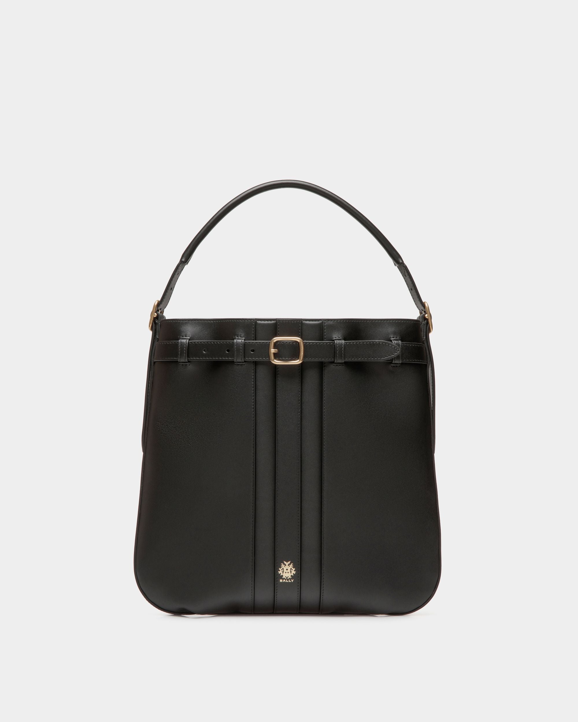 Beckett Crossbody Bag In Black Leather - Hombre - Bally - 01