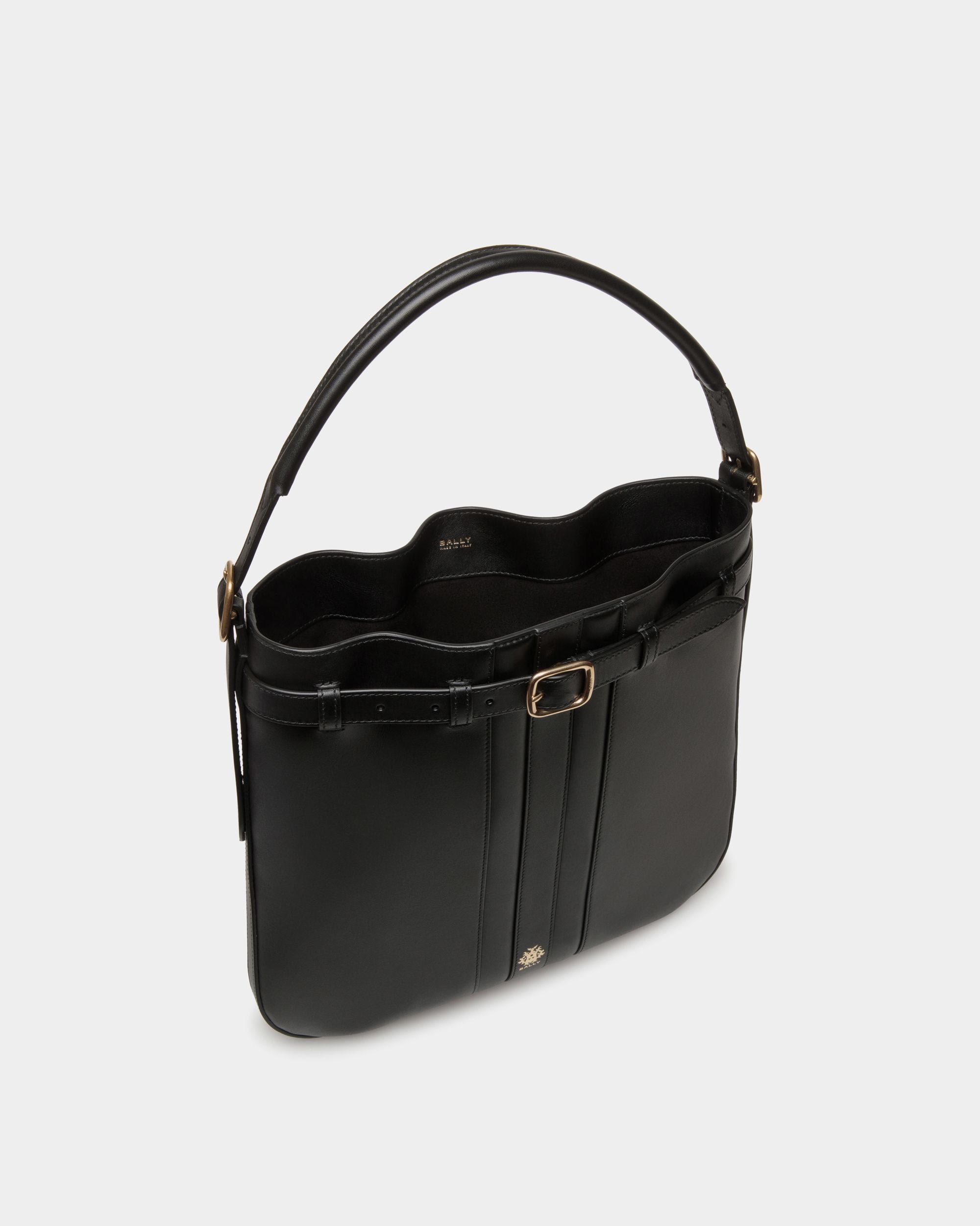 Beckett Crossbody Bag In Black Leather - Men's - Bally - 05