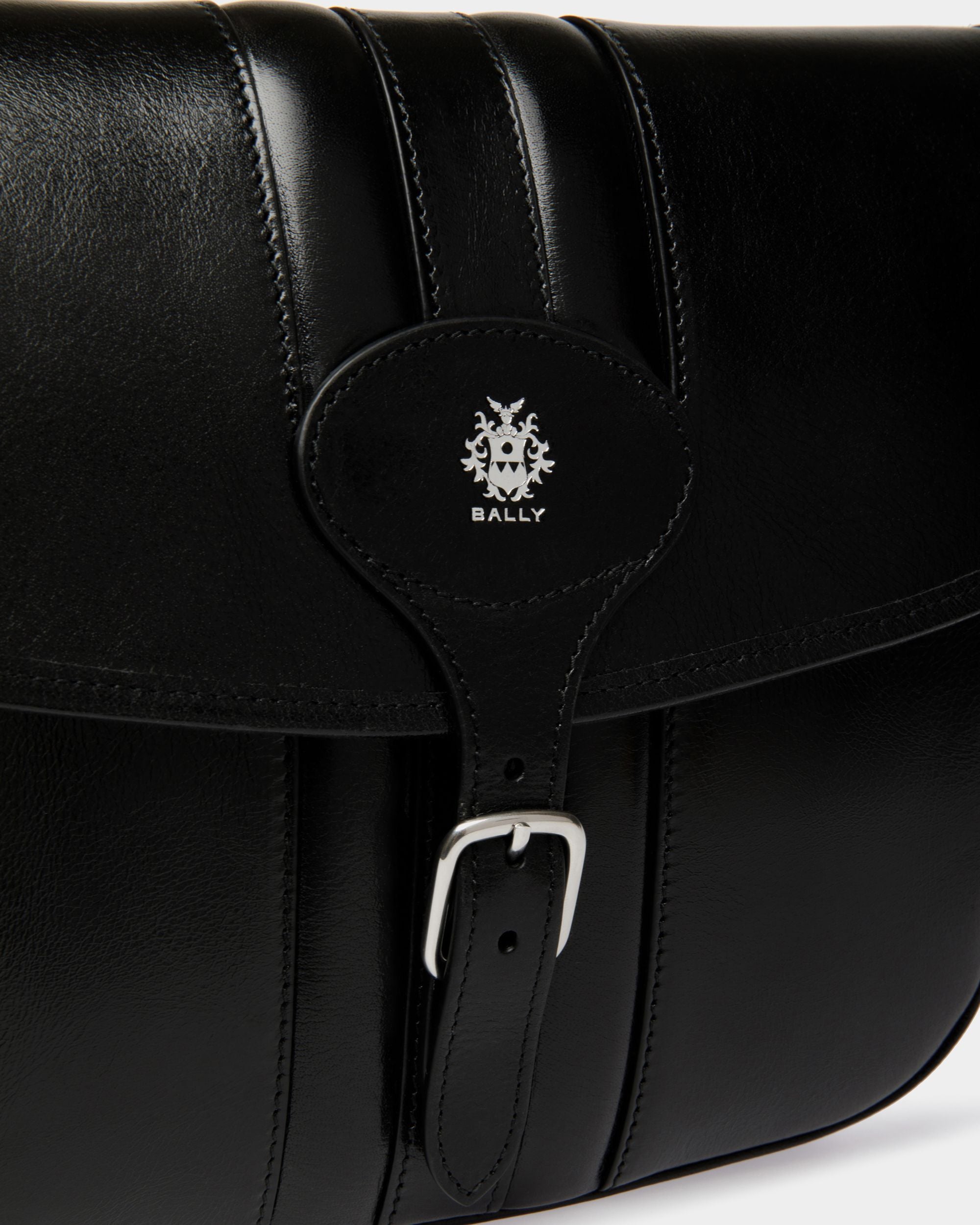 Bandolera Beckett De Piel Negra - Hombre - Bally - 05