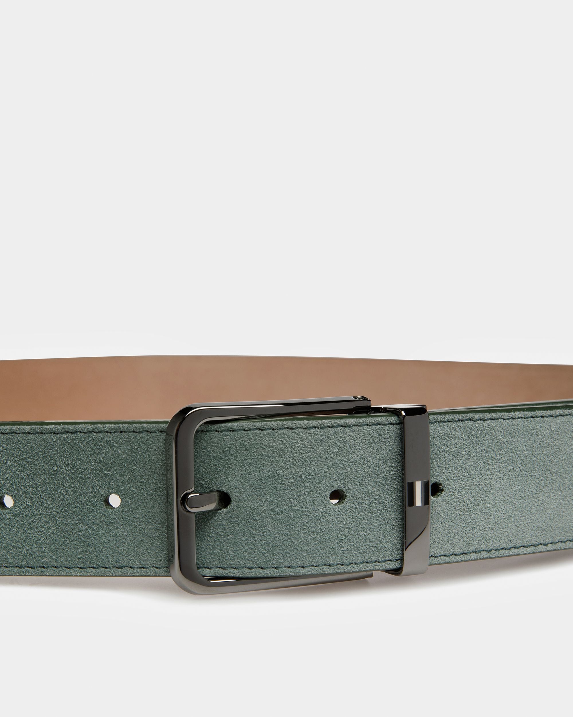 Arkin Cinturón De Piel De 35 Mm En Salvia - Hombre - Bally - 03