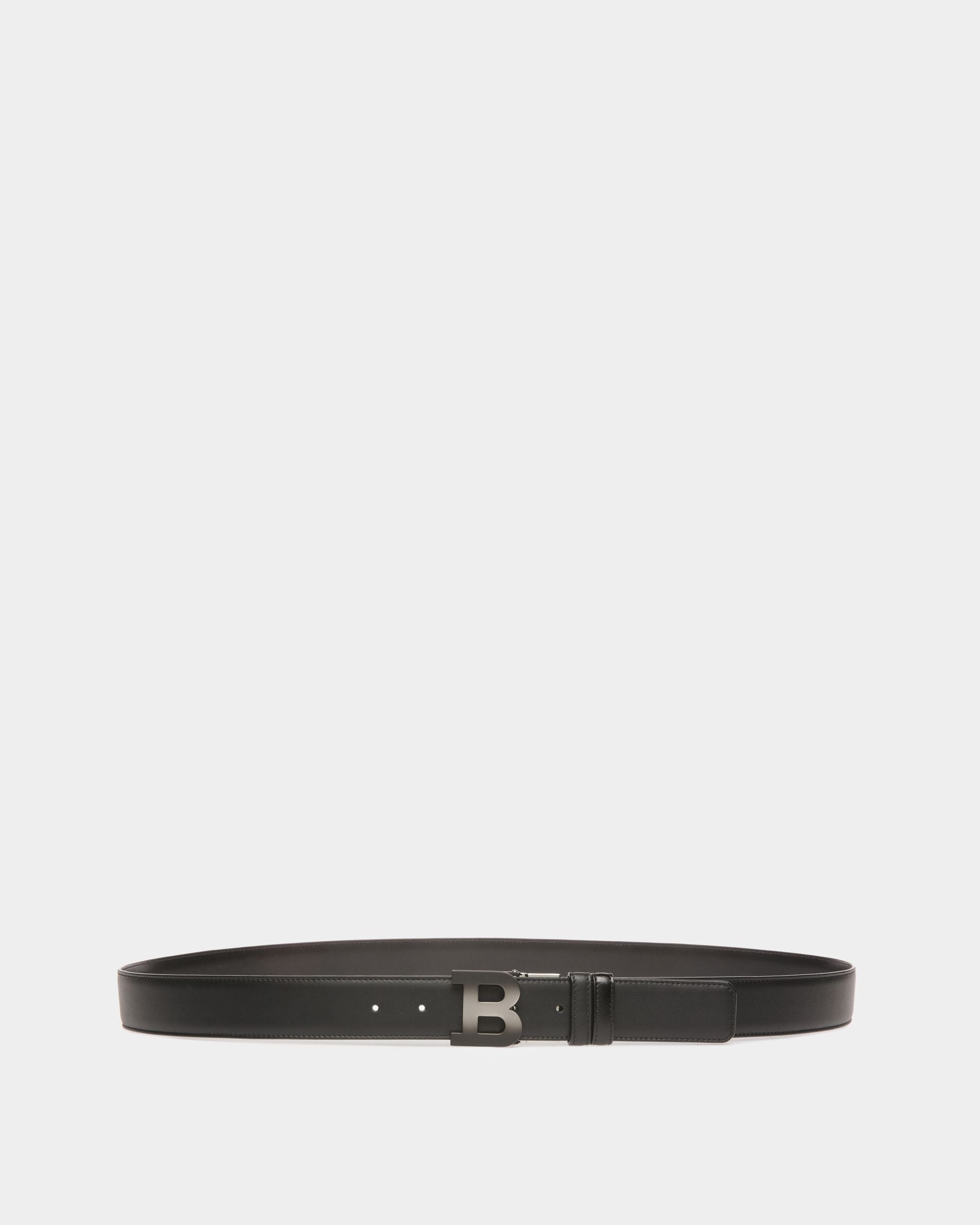 Bally Iconic Buckle Belt 35Mm In Black Leather - Men's - Bally - 01
