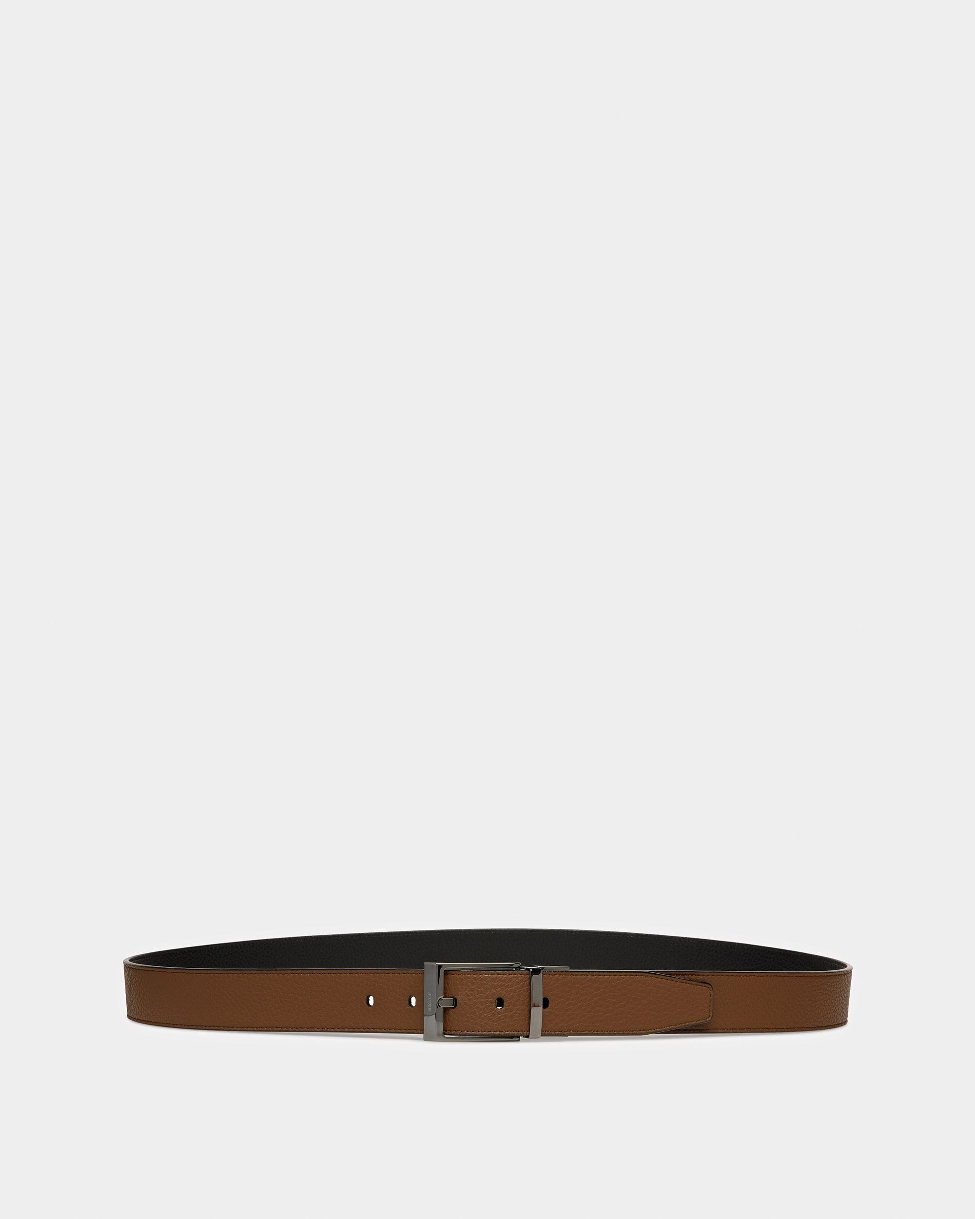 Shiff Cinturón De Piel En Marrón Y Negro - Hombre - Bally - 01