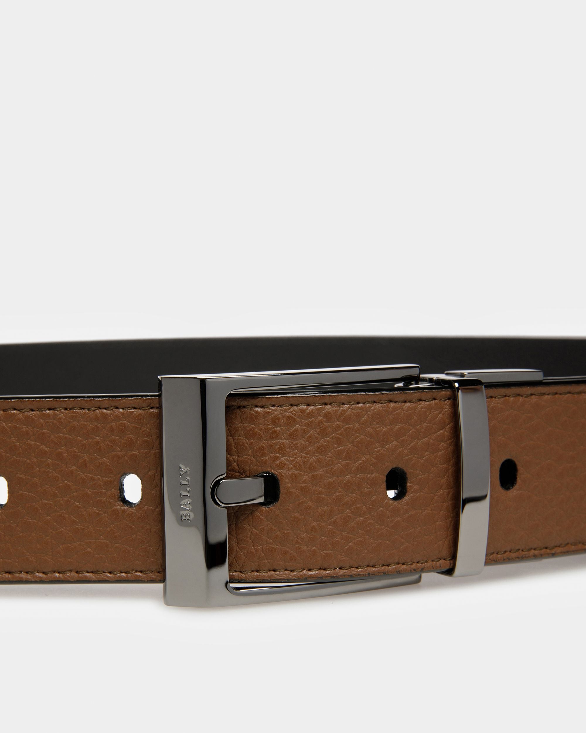Shiff Cinturón De Piel En Marrón Y Negro - Hombre - Bally - 03