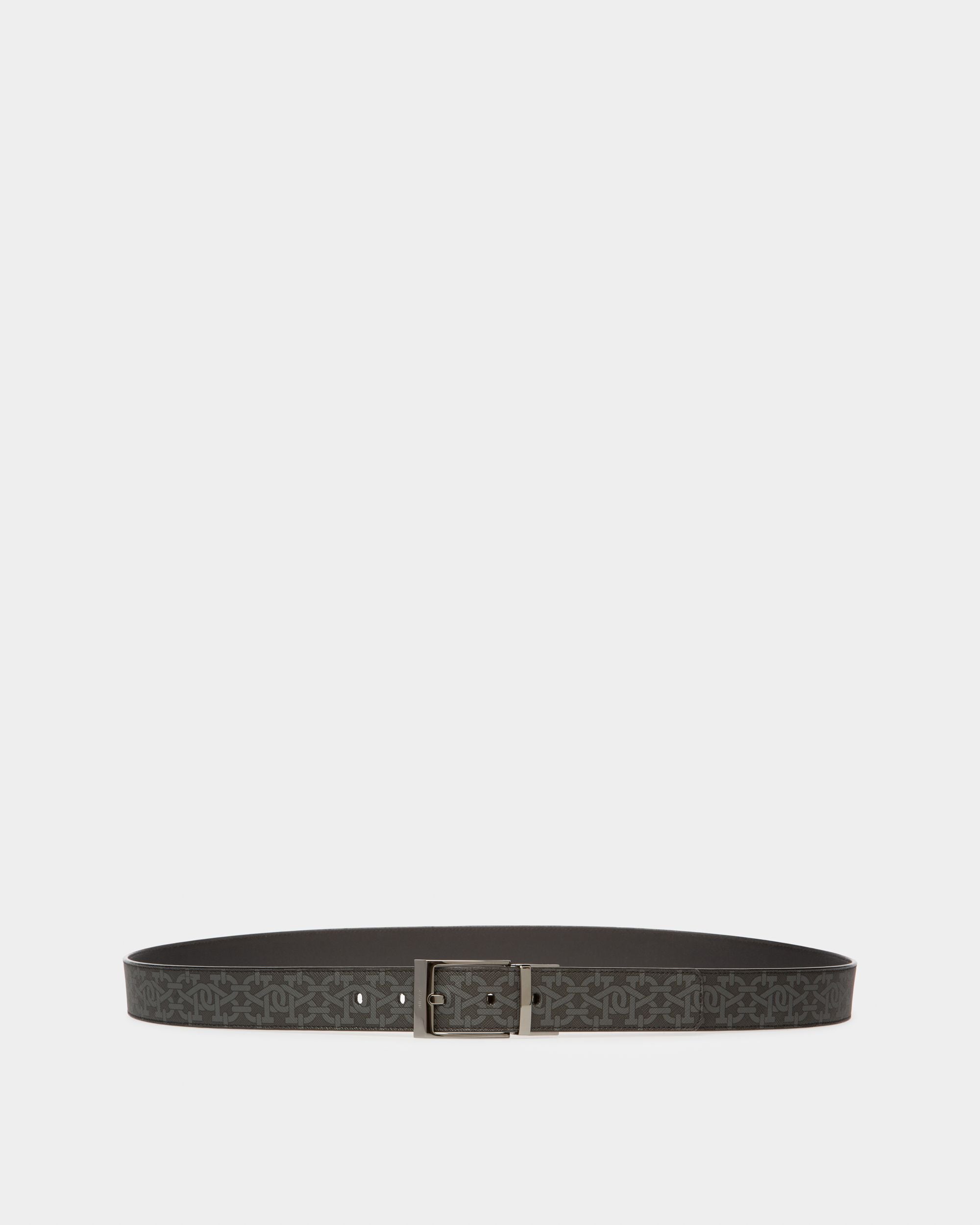 Shiff Cinturón De 35 Mm En Tpu De Color Gris Y Negro - Hombre - Bally - 01