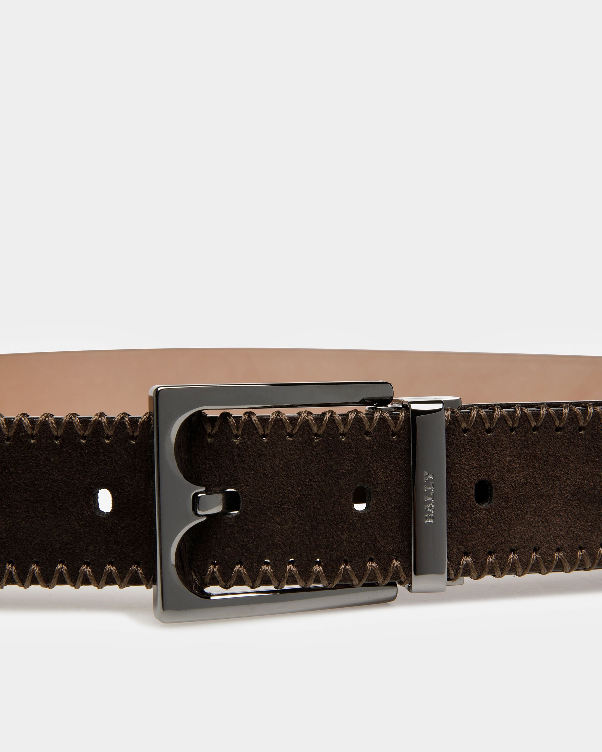 Belmond Cinturón De Piel En Ébano - Hombre - Bally - 03