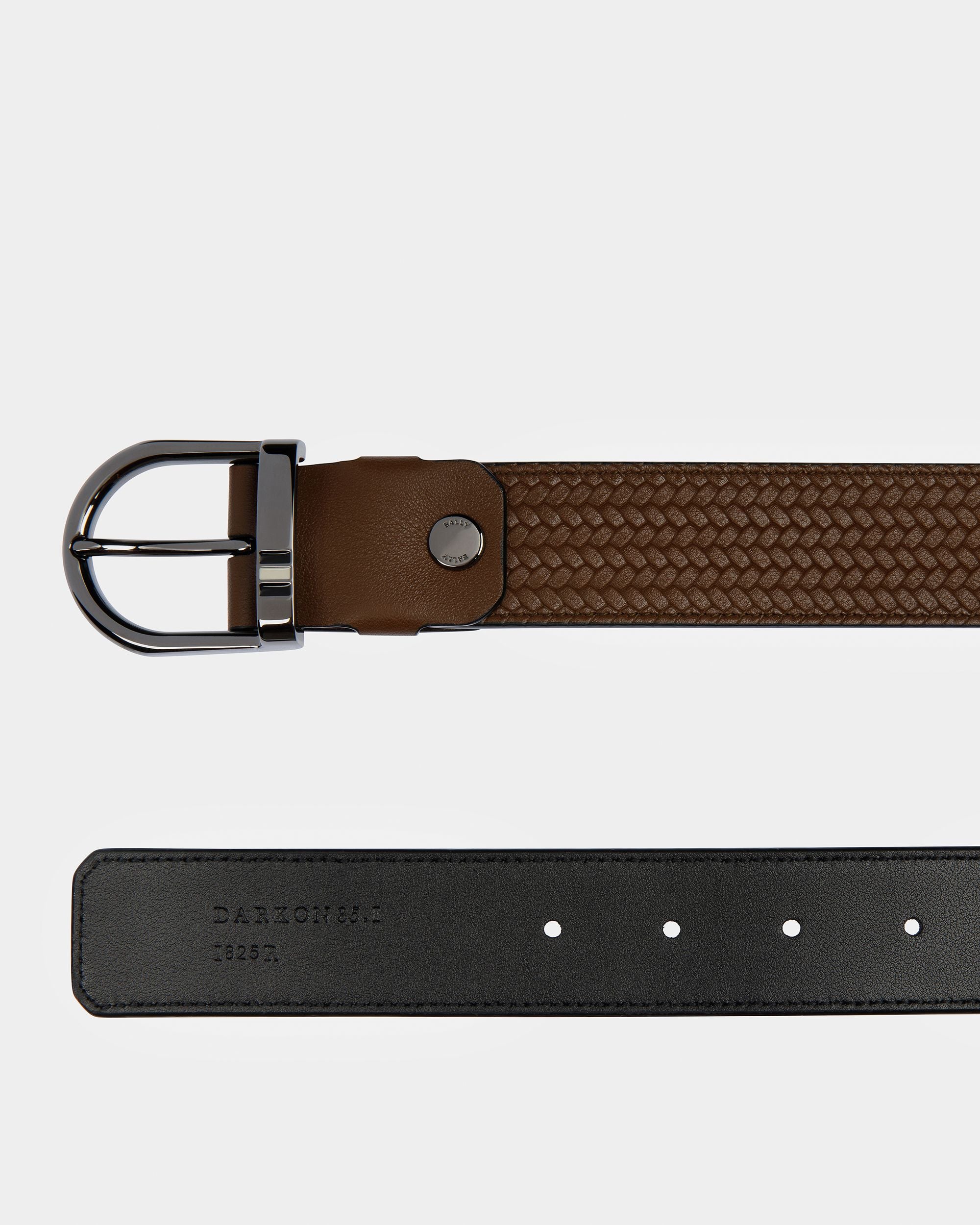 Darkon Cinturón De Piel En Marrón Y Negro - Hombre - Bally - 02