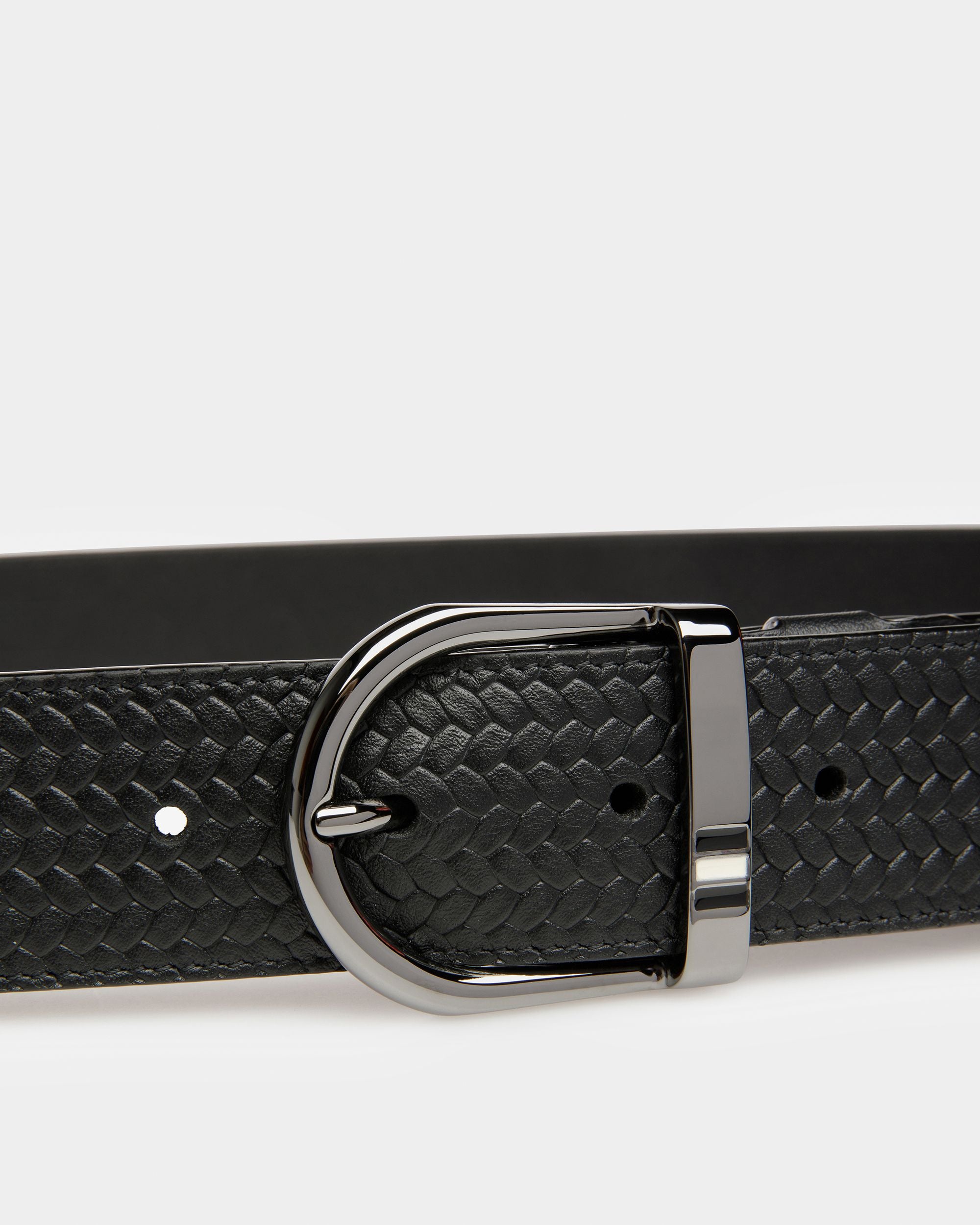 Darkon Cinturón De Piel En Negro - Hombre - Bally - 03