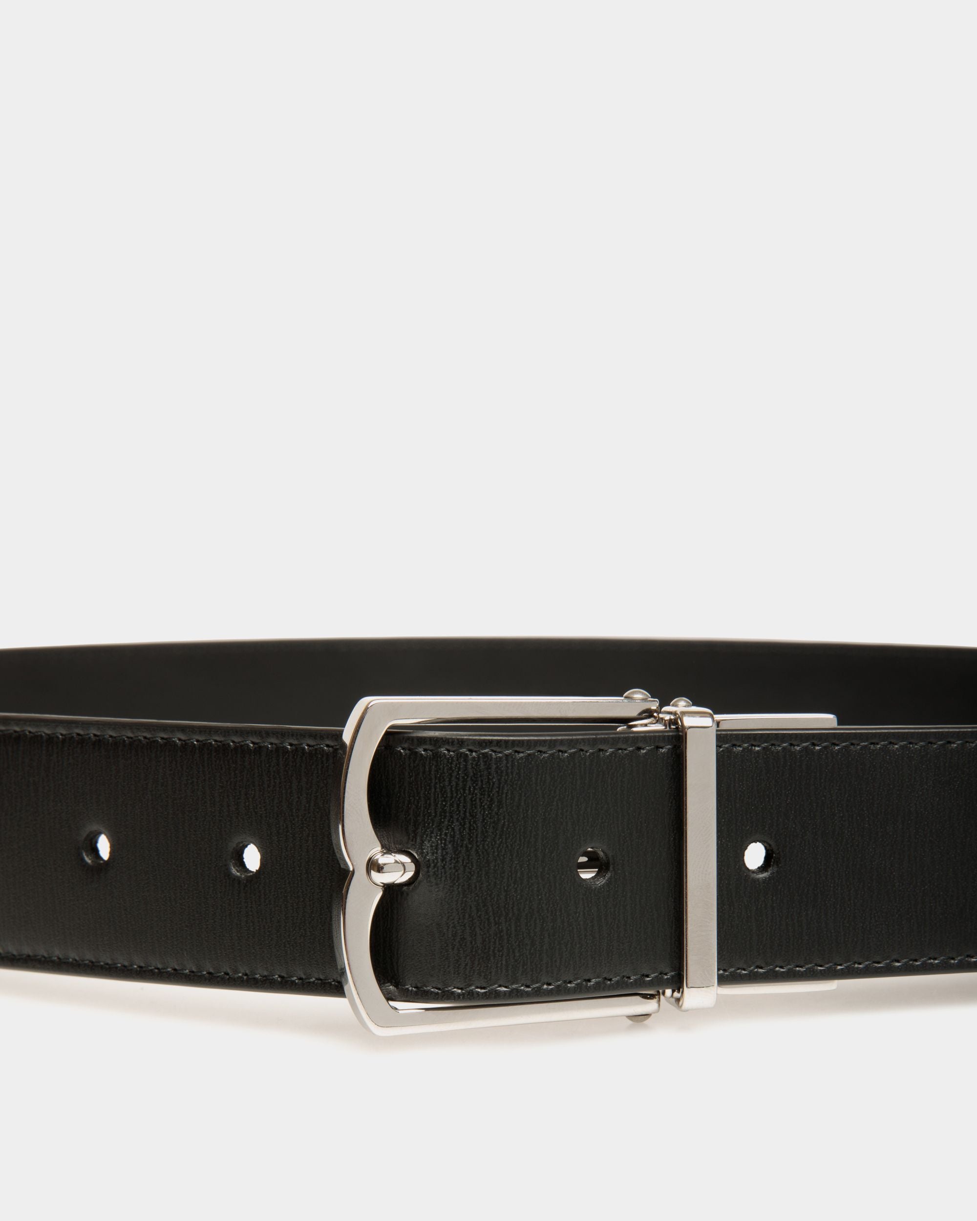 Country 35mm Reversible And Adjustable Belt In Black Leather - Men's - Bally - 03