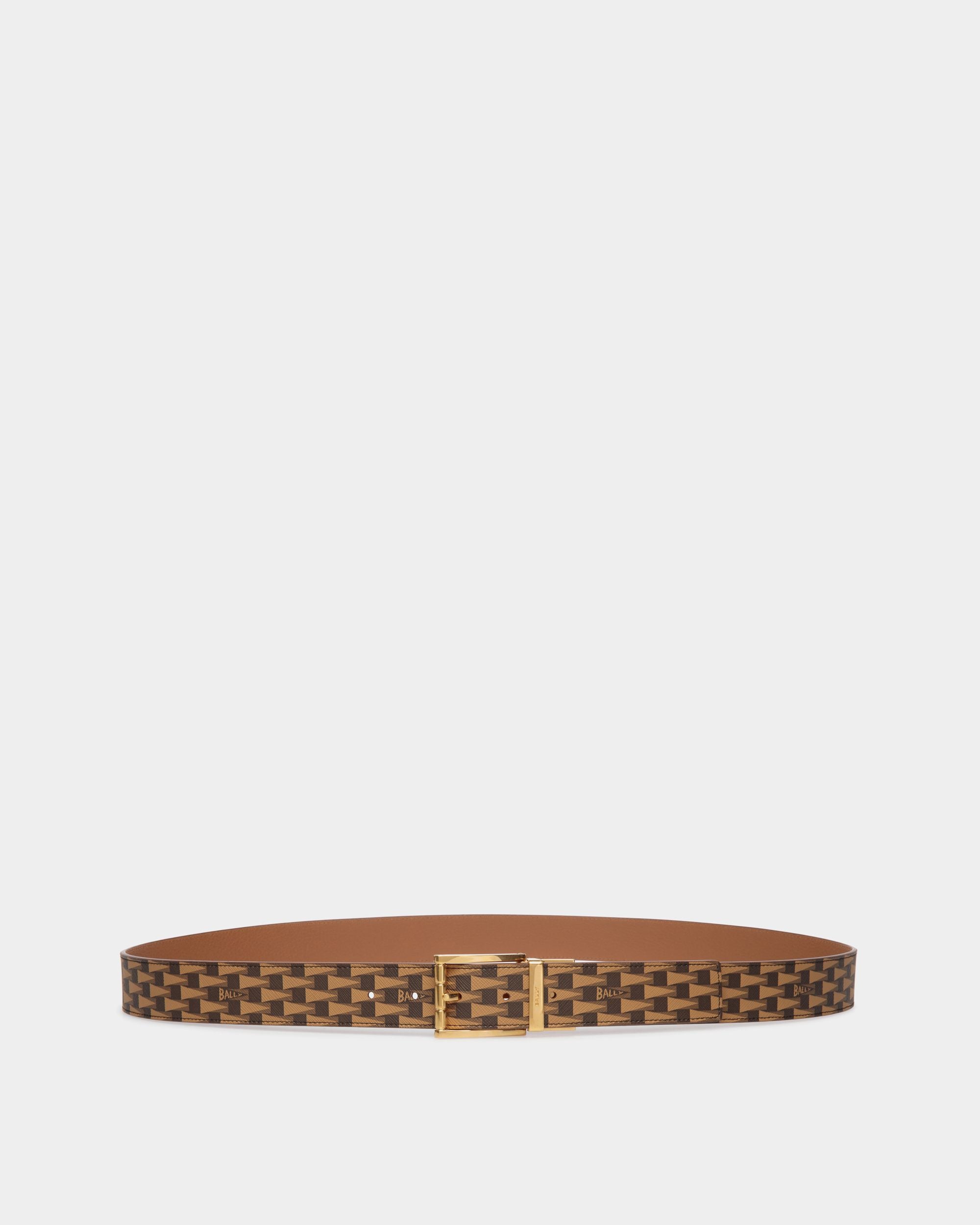 Dress Adjustable-Reversible Belt In Brown Synthetic - Men's - Bally - 01