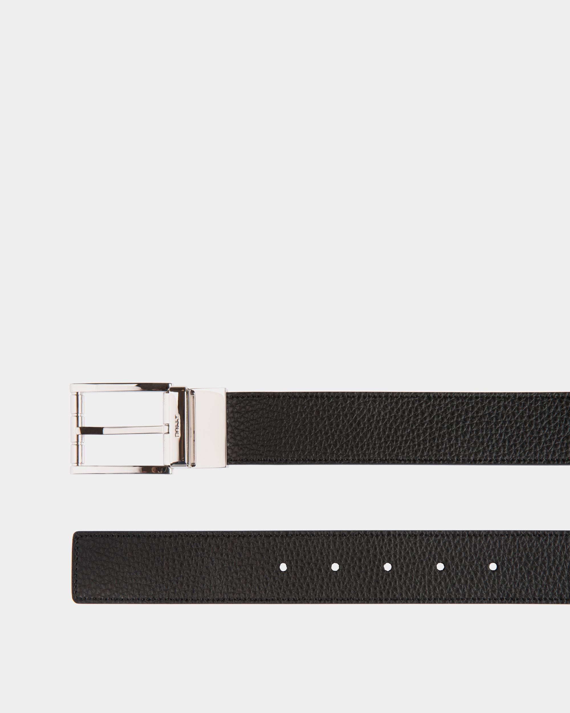 Astory 35mm Reversible And Adjustable Belt In Black And Brown Leather - Men's - Bally - 02