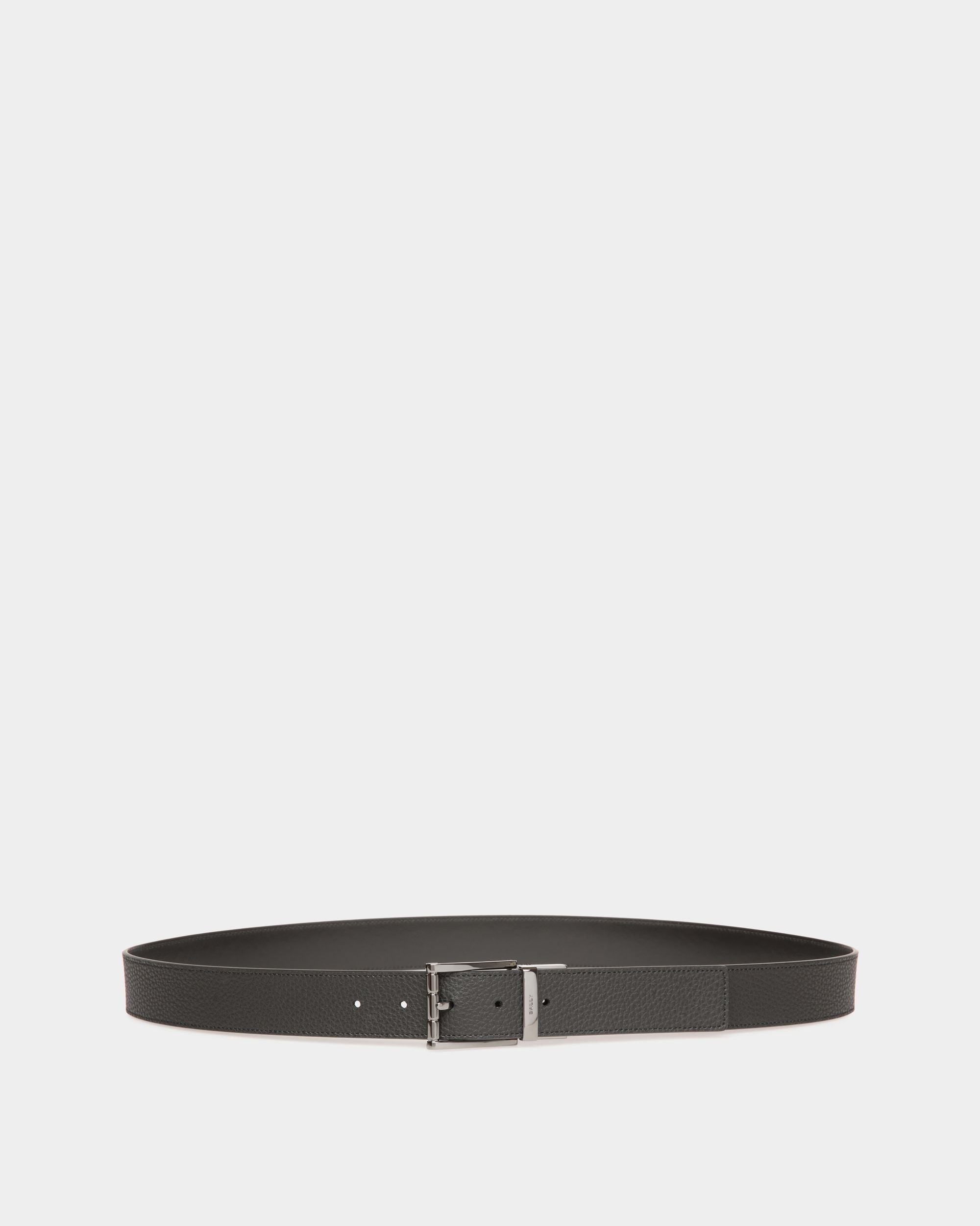 Cinturón Reversible Y Ajustable Astory 35 Mm De Piel Negra - Hombre - Bally - 01