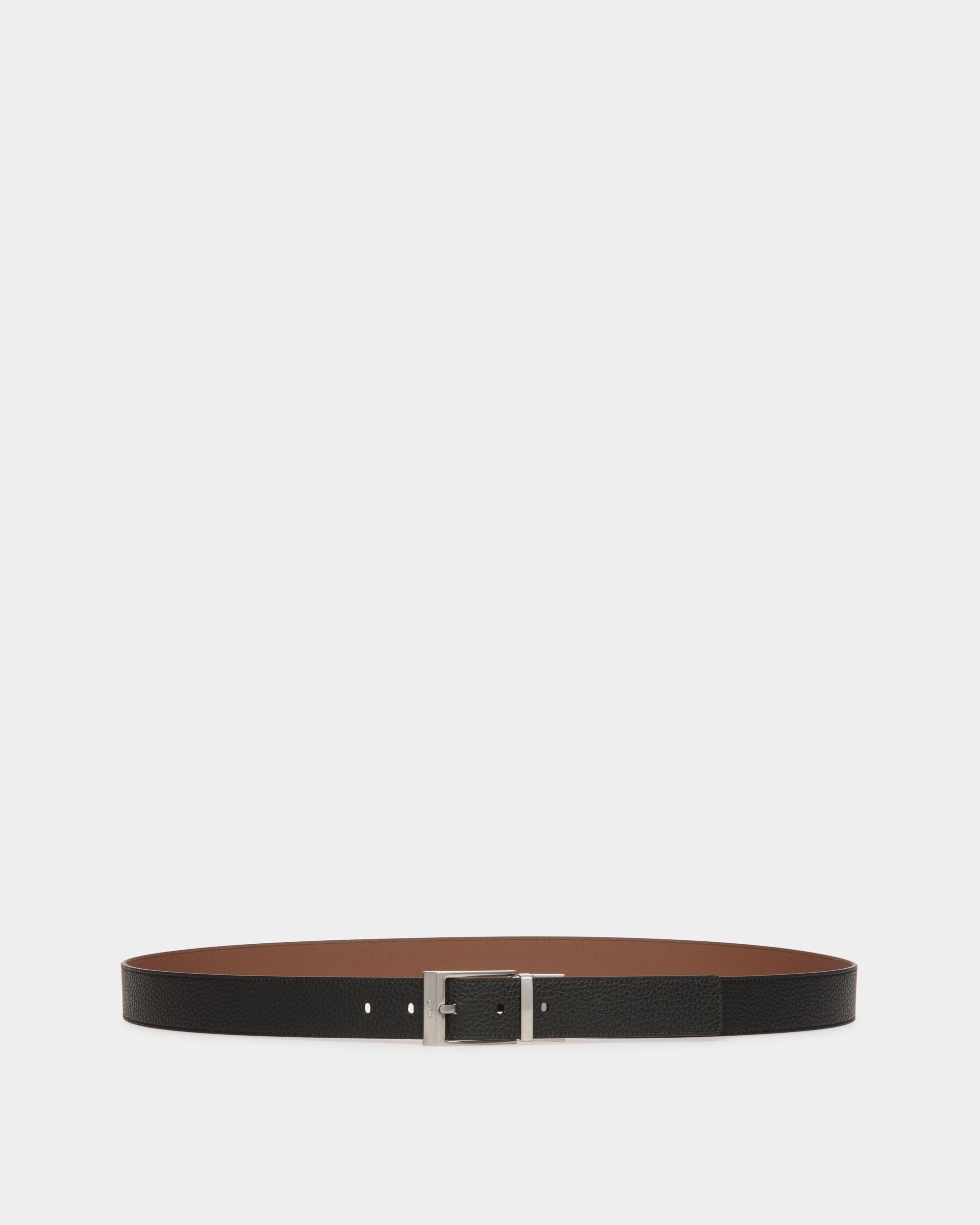 Shiffie 35mm Reversible And Adjustable Belt in Black And Brown Leather - Men's - Bally - 01