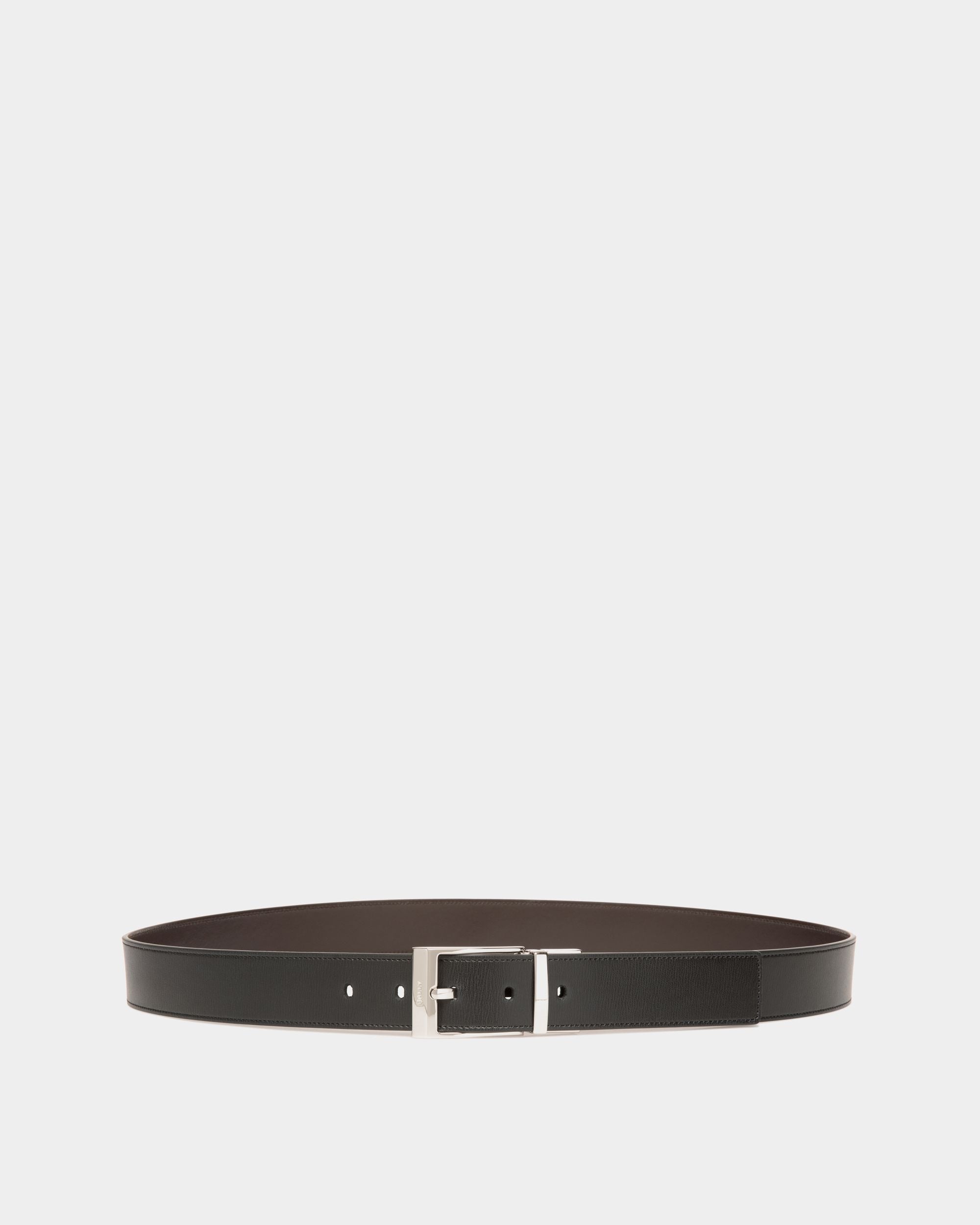 Cinturón Reversible Y Ajustable Shiffie 35 Mm De Piel Negra Y Marrón - Hombre - Bally - 01
