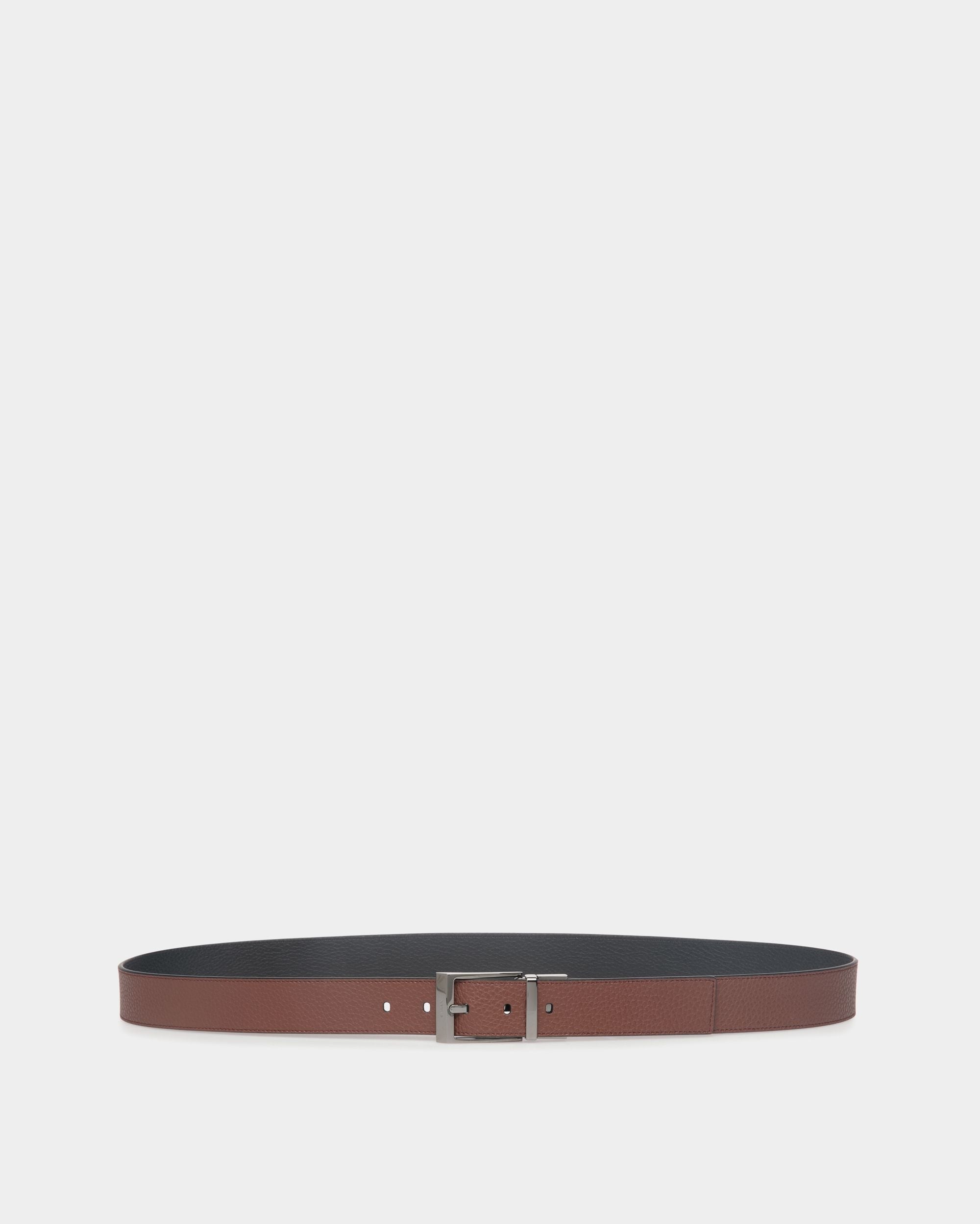 Shiffie 35mm Reversible And Adjustable Belt in Brown And Black Leather - Men's - Bally - 01