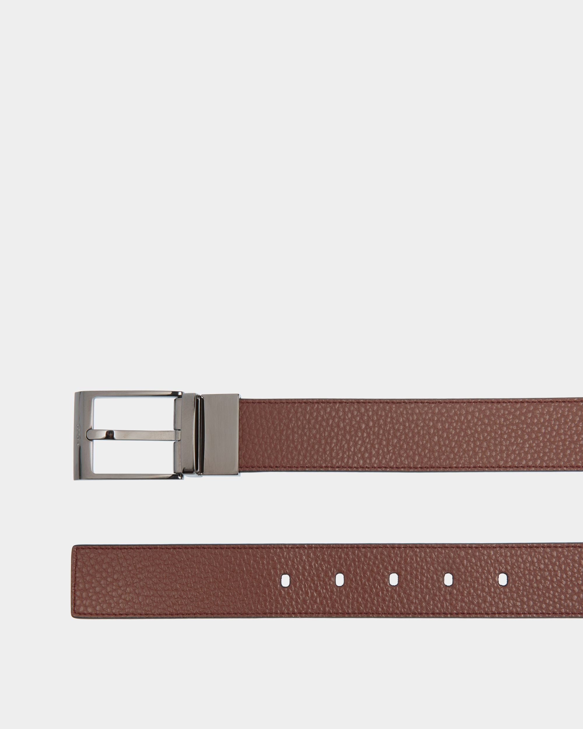 Shiffie 35mm Reversible And Adjustable Belt in Brown And Black Leather - Men's - Bally - 02