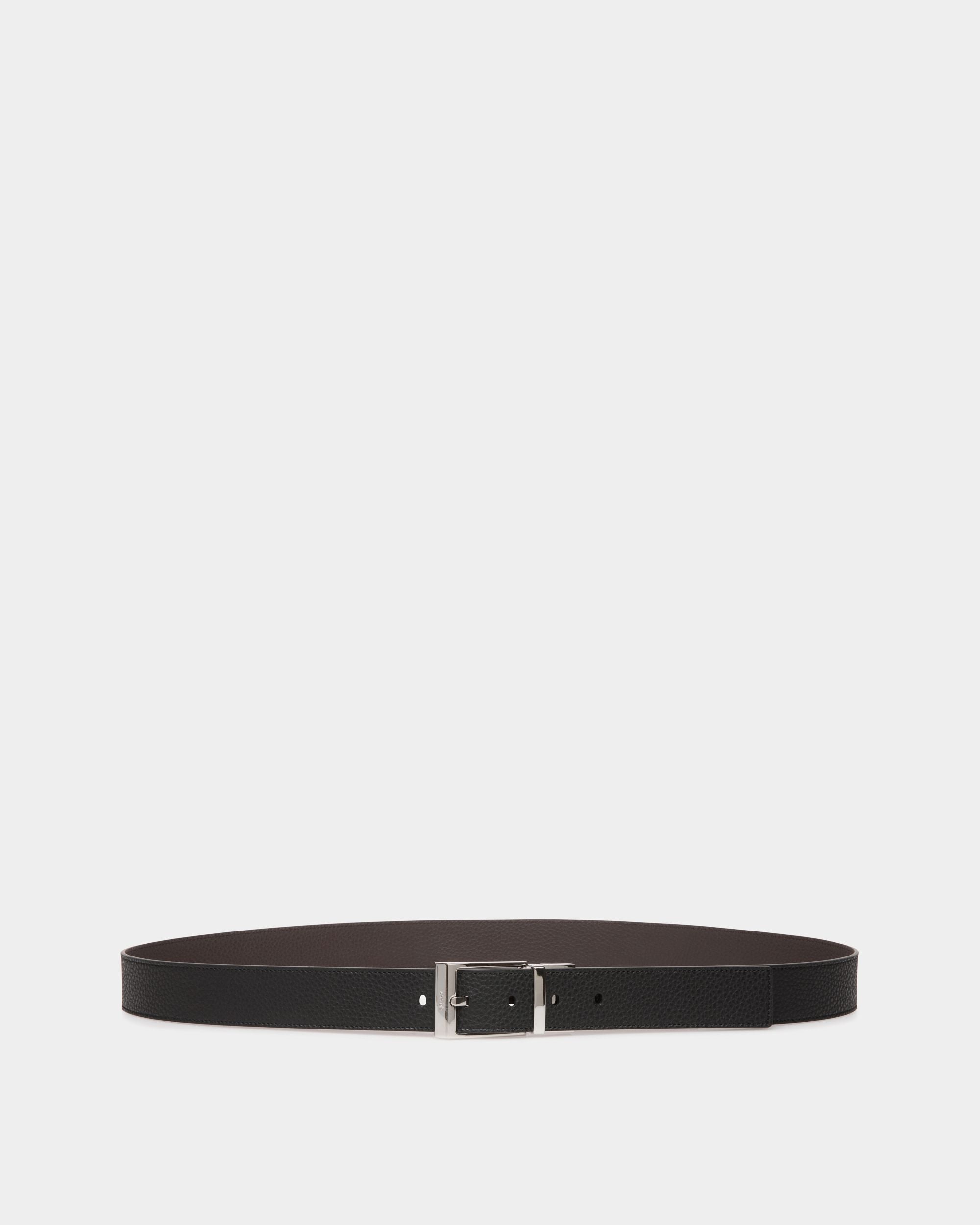 Cinturón Reversible Y Ajustable Shiffie 35 Mm De Piel Negra Y Marrón - Hombre - Bally - 01