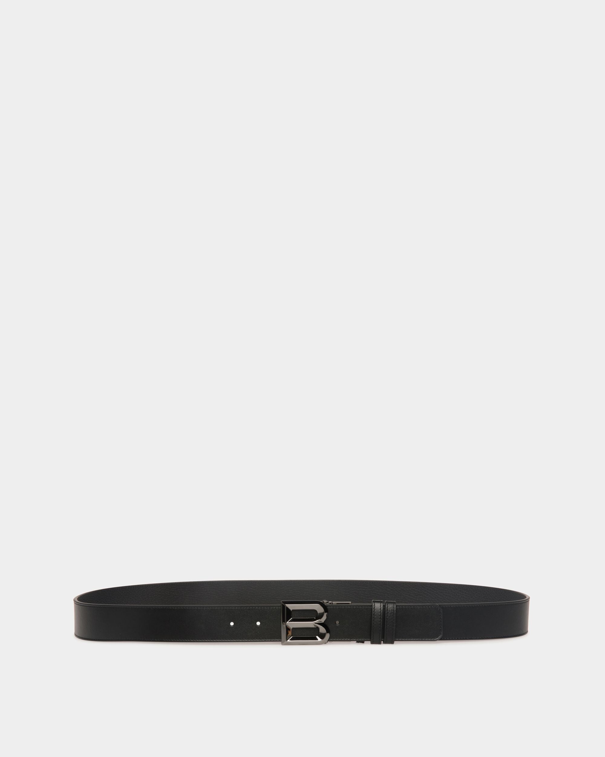 B Bold 35mm Reversible And Adjustable Belt In Black Leather - Men's - Bally - 01