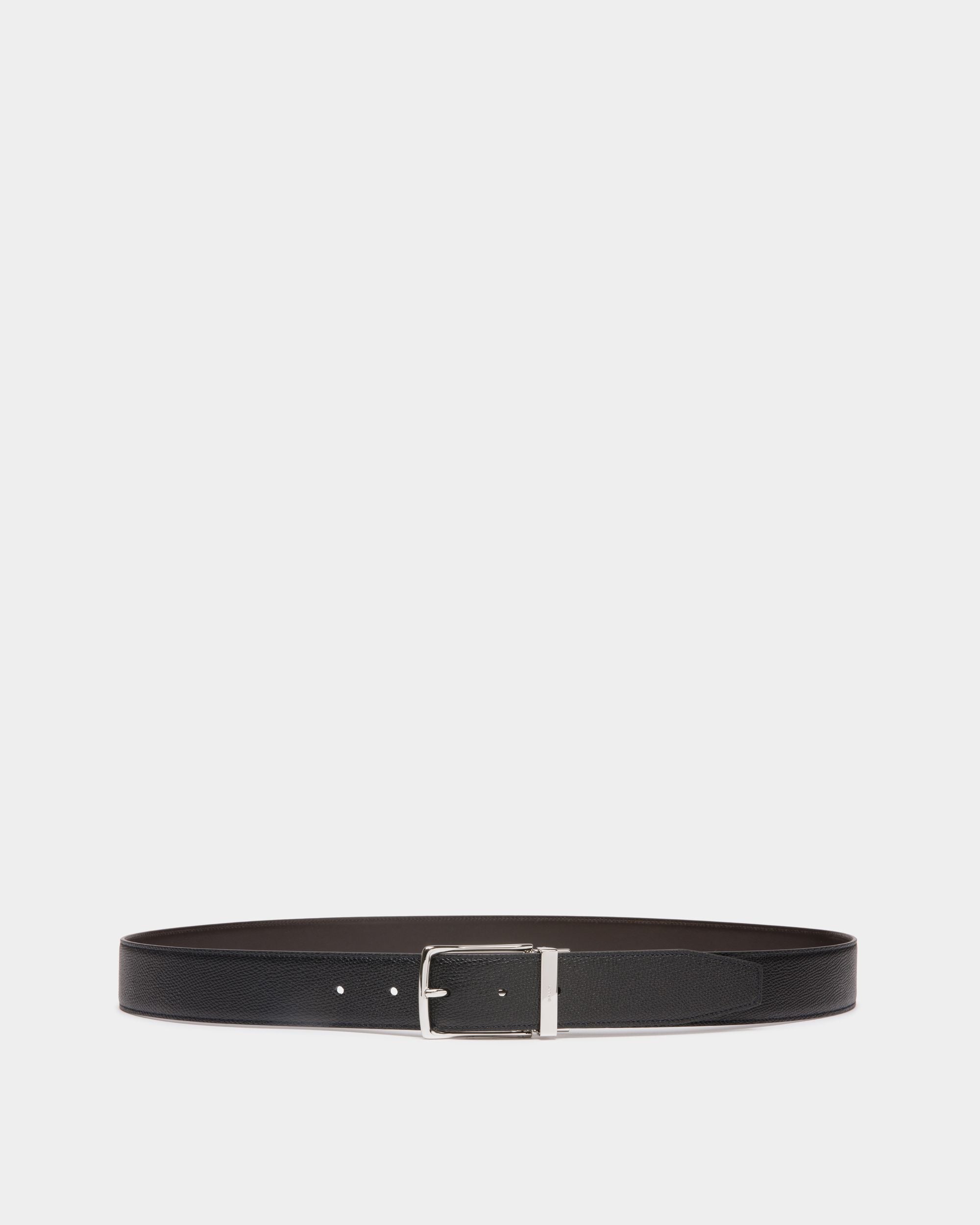 Cinturón Reversible Y Ajustable Ketter De 35 Mm En Piel Negra Y Marrón - Hombre - Bally - 01