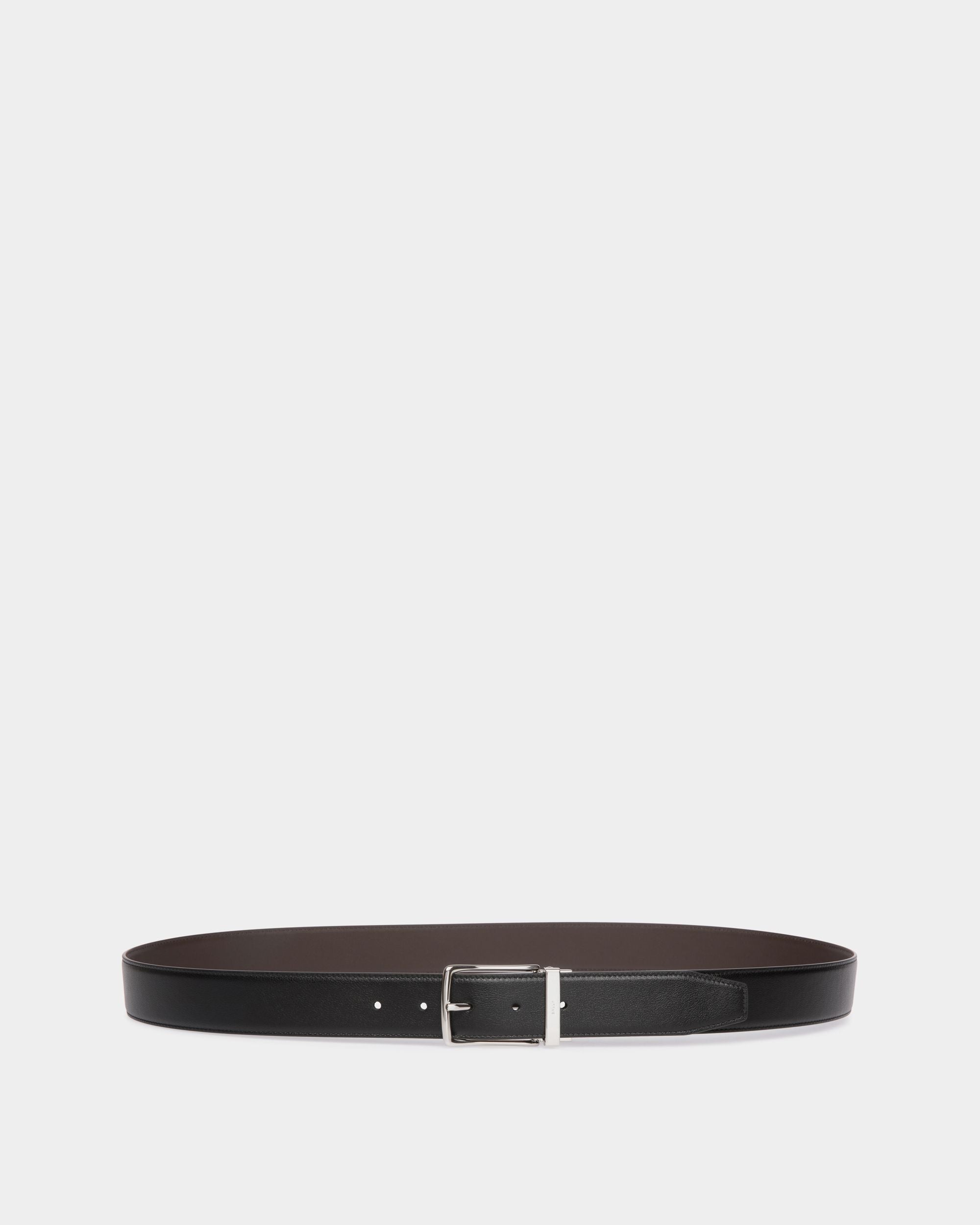 Ketter 35mm Reversible And Adjustable Belt in Black And Brown Leather - Hombre - Bally - 01