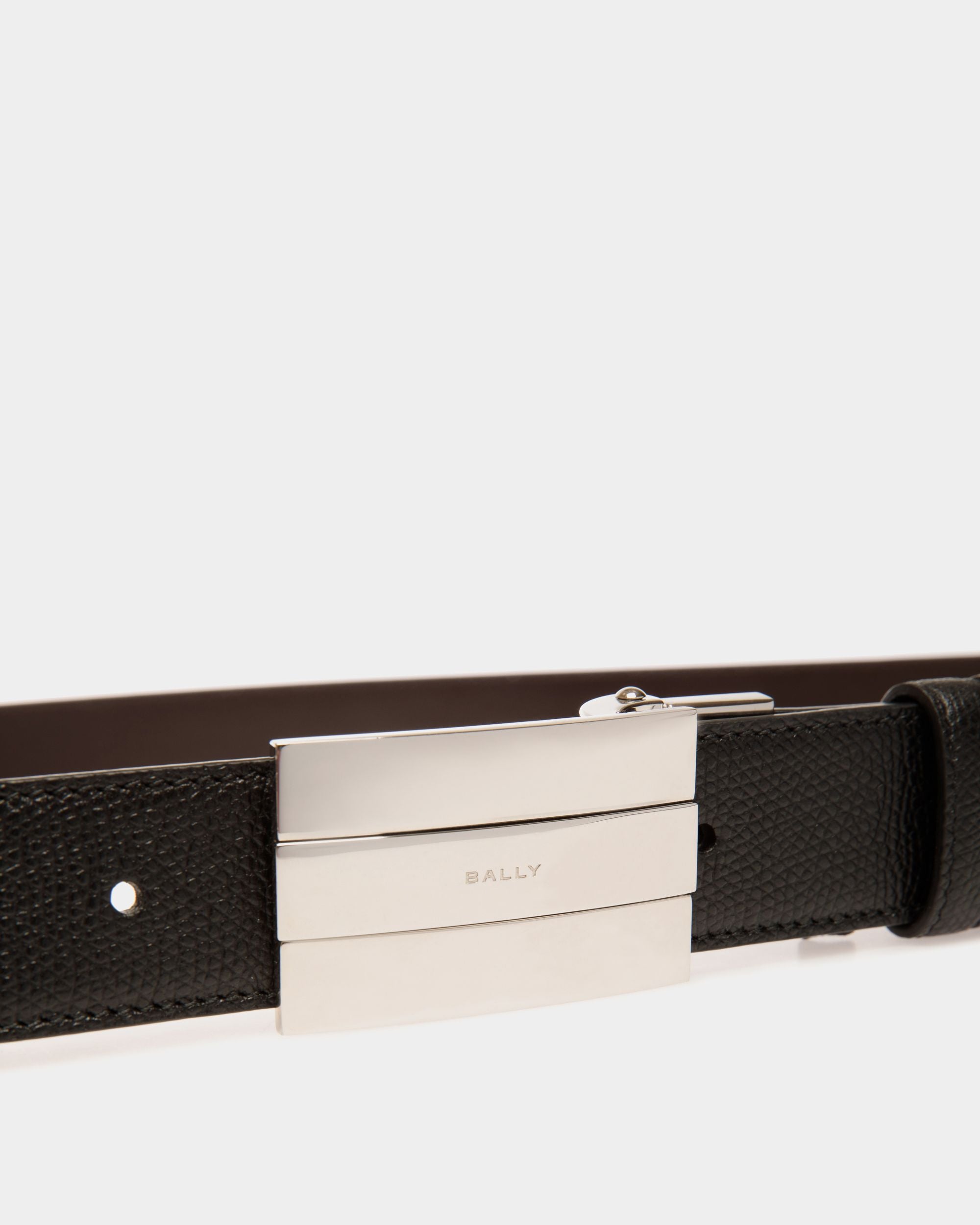Ollam 30mm Reversible And Adjustable Belt in Black And Brown Leather - Hombre - Bally - 04