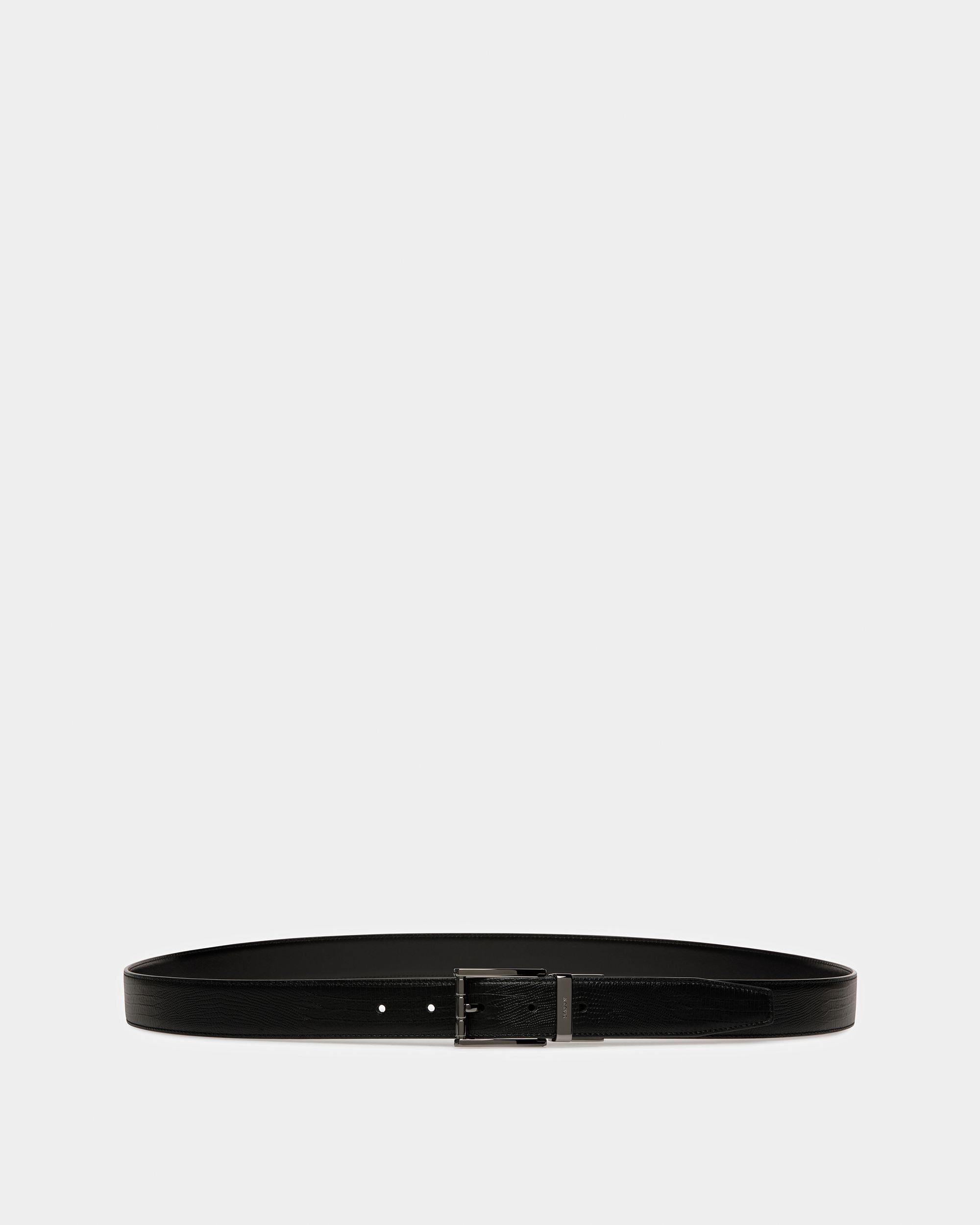 Astor Cinturón De Piel De 30 Mm En Negro - Hombre - Bally - 01
