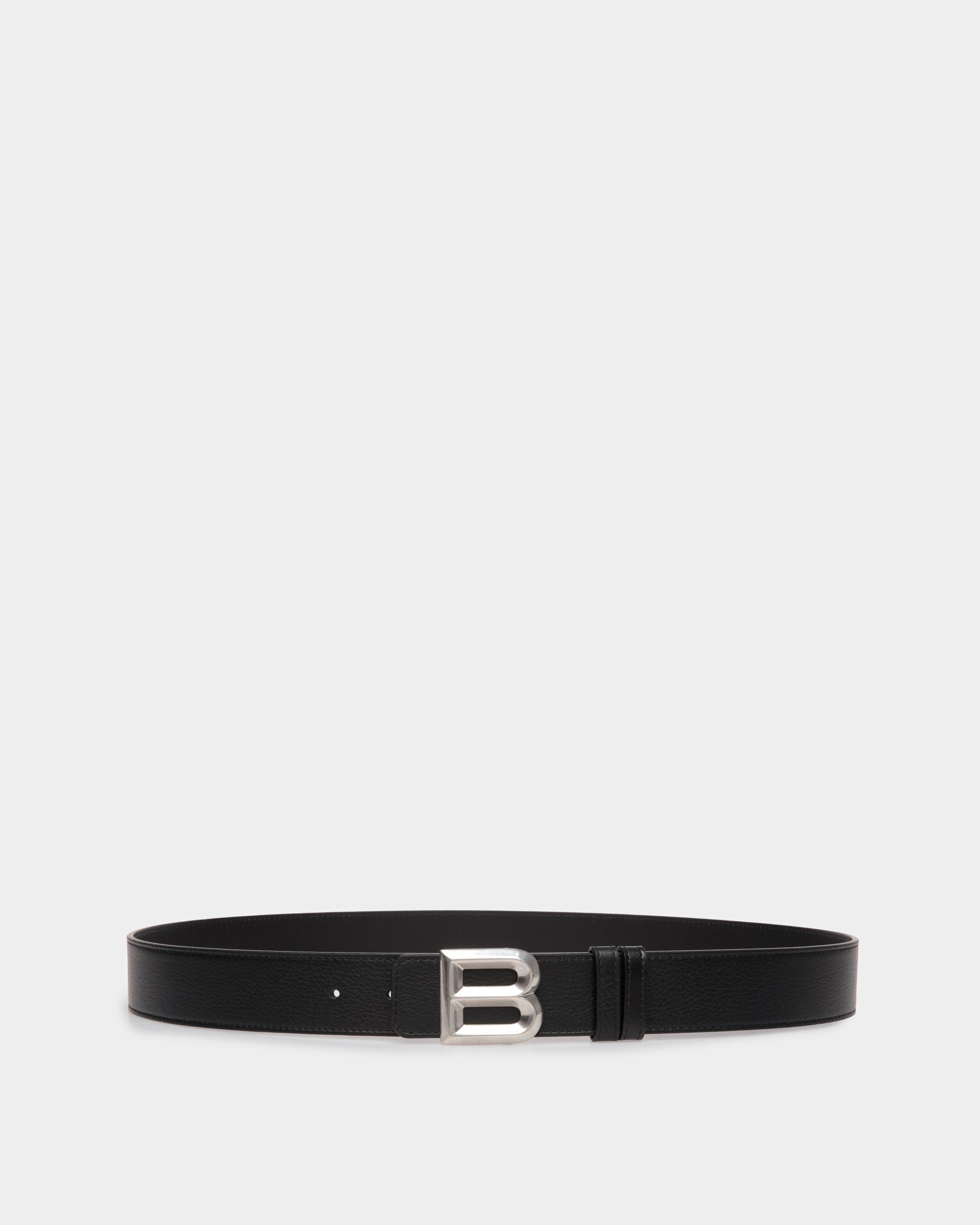 B Bold 35mm Belt In Black Leather - Men's - Bally - 01