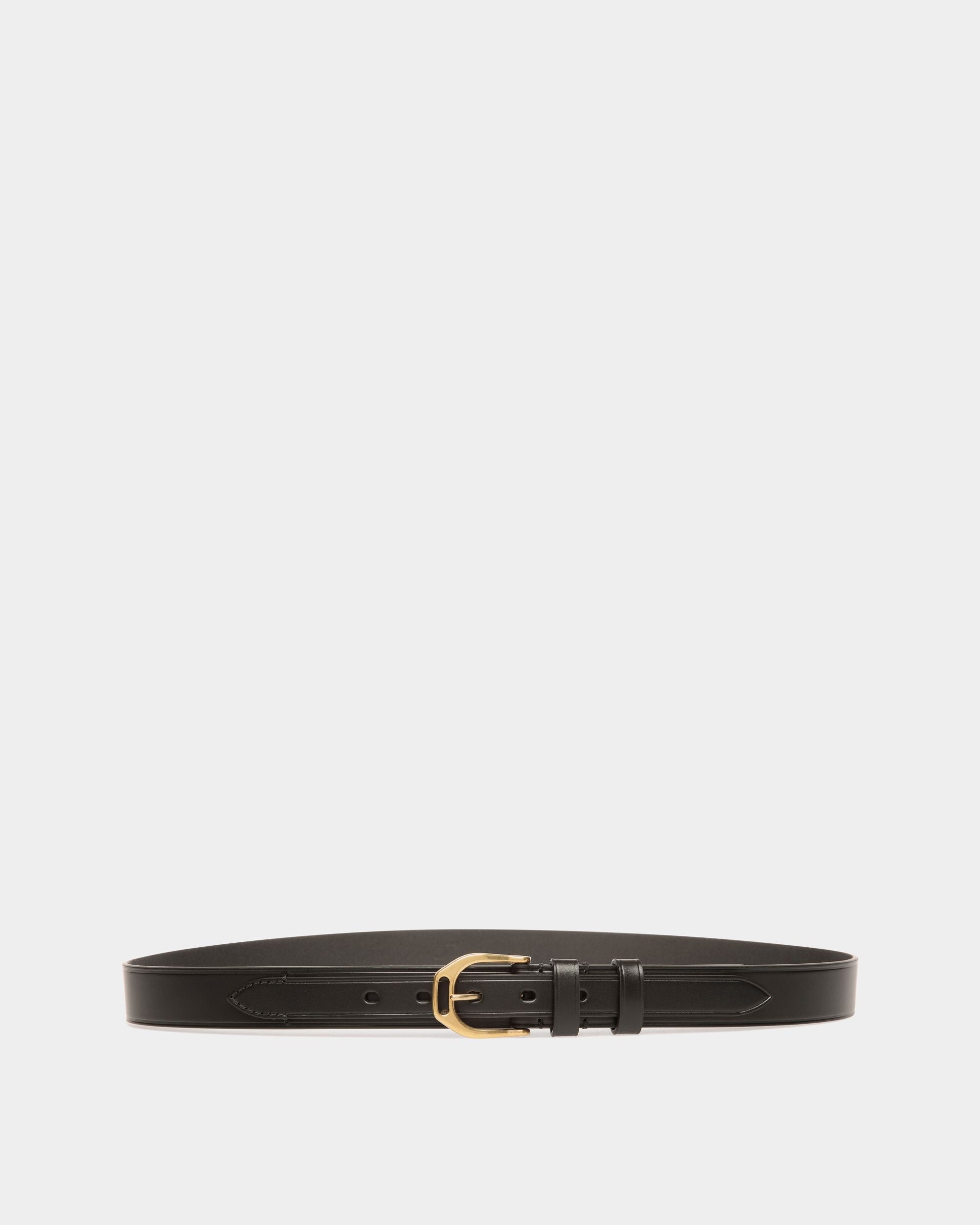 Cinturón Hans 30 Mm De Piel Negra - Hombre - Bally - 01