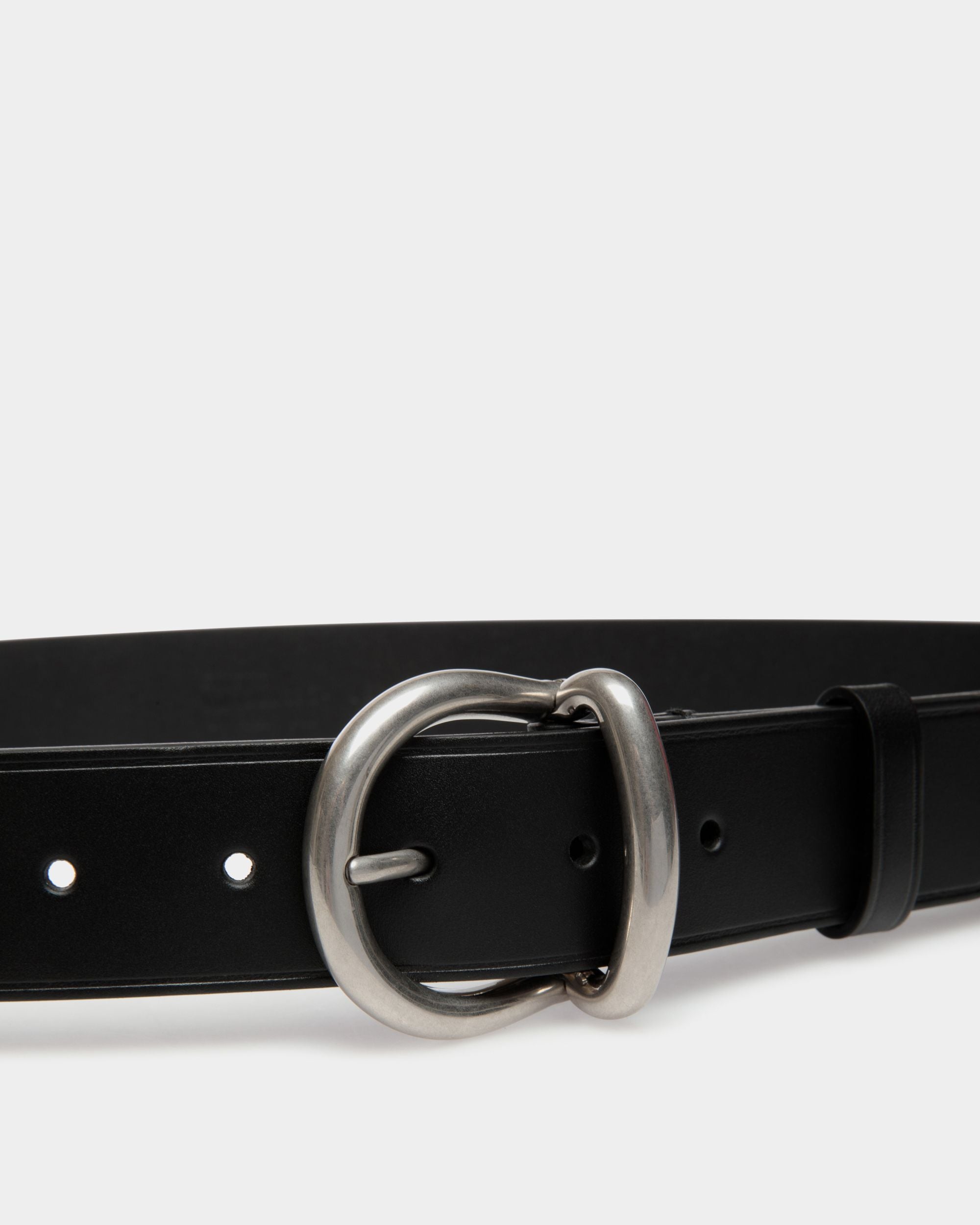 Belt In Black Leather - Men's - Bally - 03