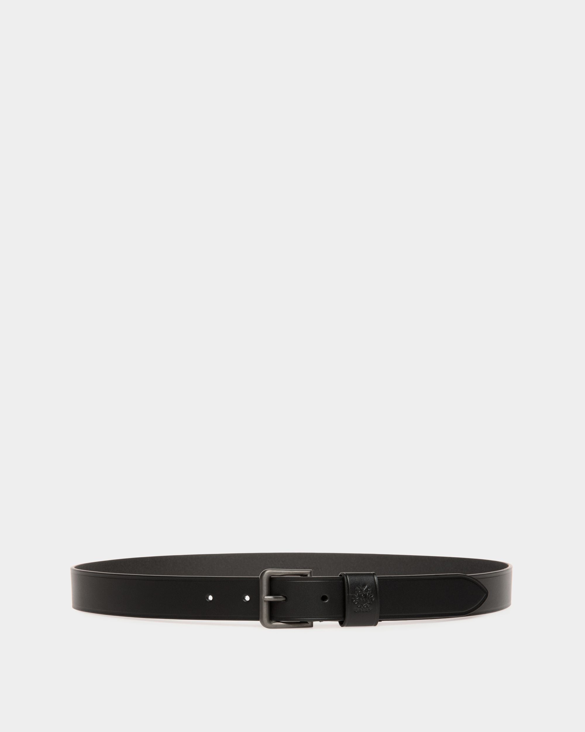 Adrien Brody Travel Collection Belt In Black Leather - Men's - Bally - 01