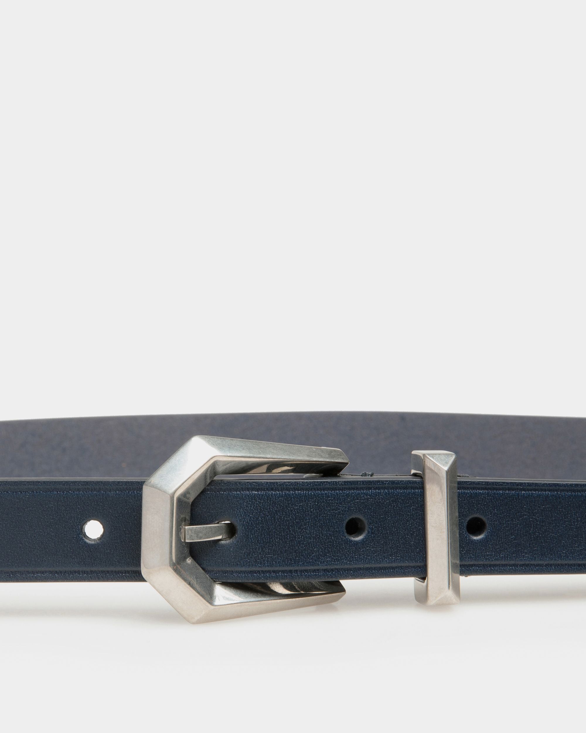 Navy blue bally belt store