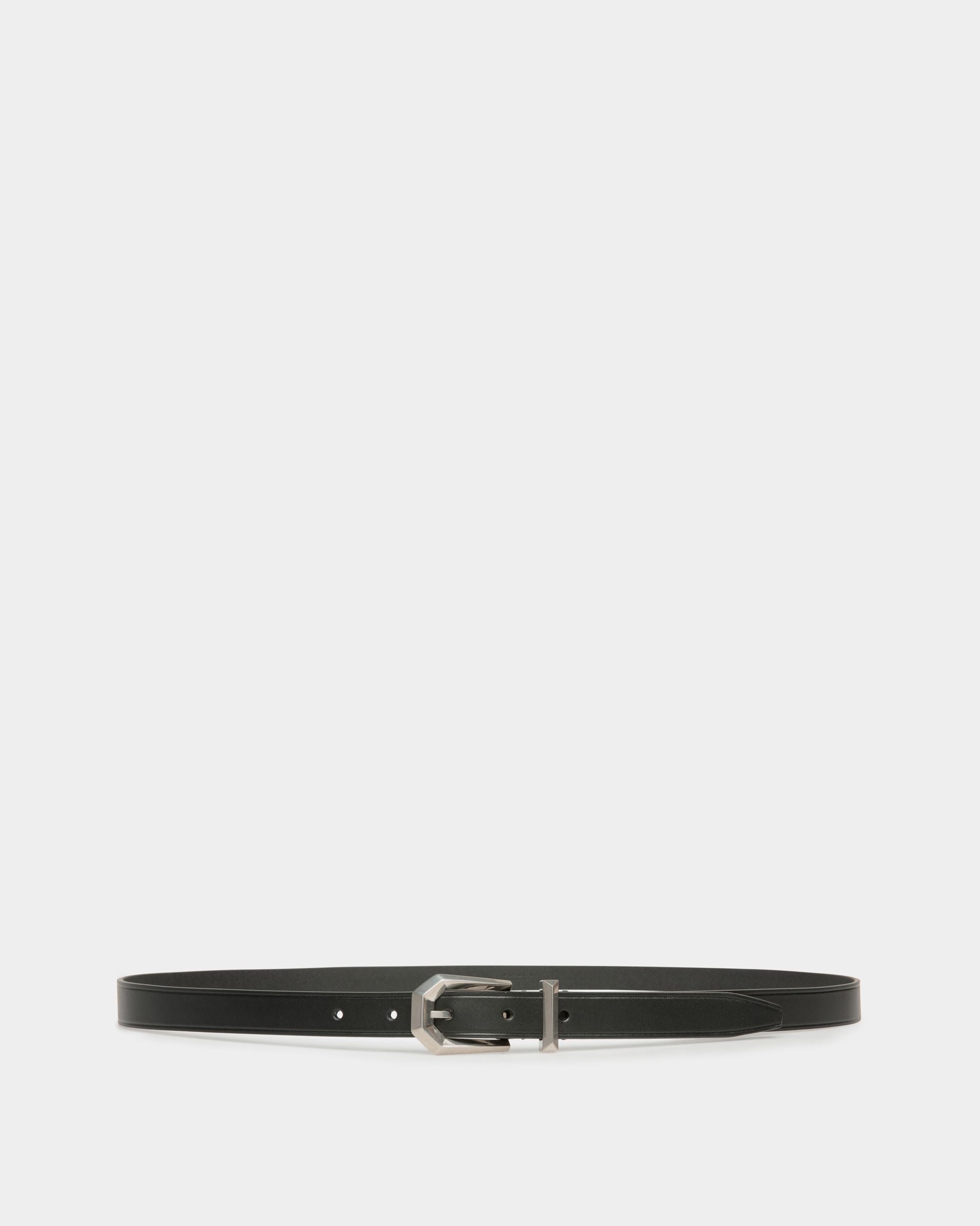 Cinturón Prisma De 20 Mm De Piel Negra - Hombre - Bally - 01