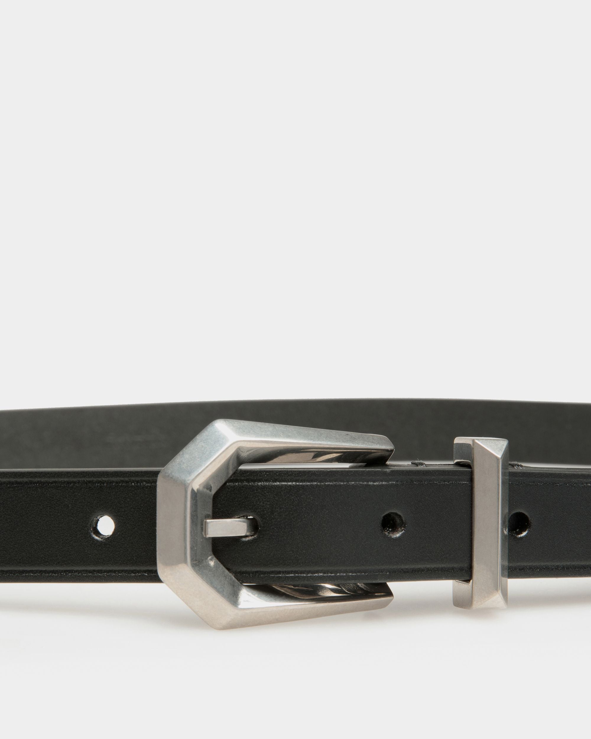 Cinturón Prisma De 20 Mm De Piel Negra - Hombre - Bally - 03