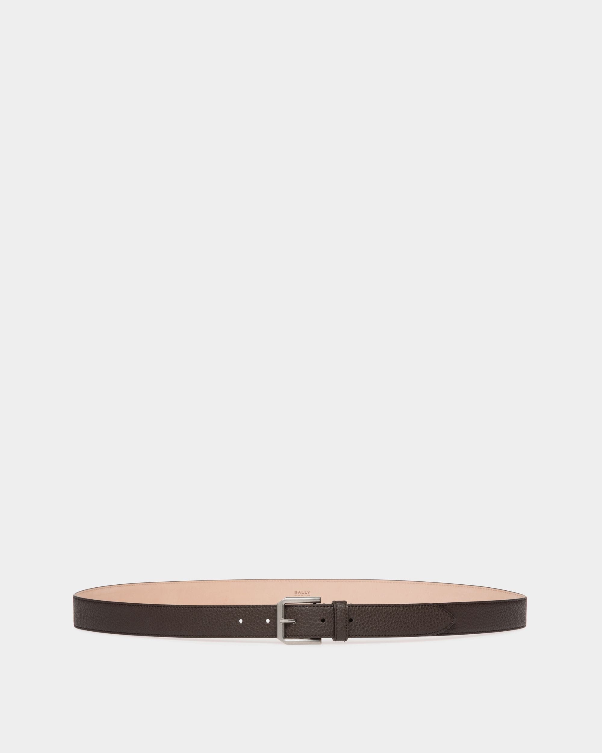 Carl 30mm Belt In Brown Leather - Men's - Bally - 01