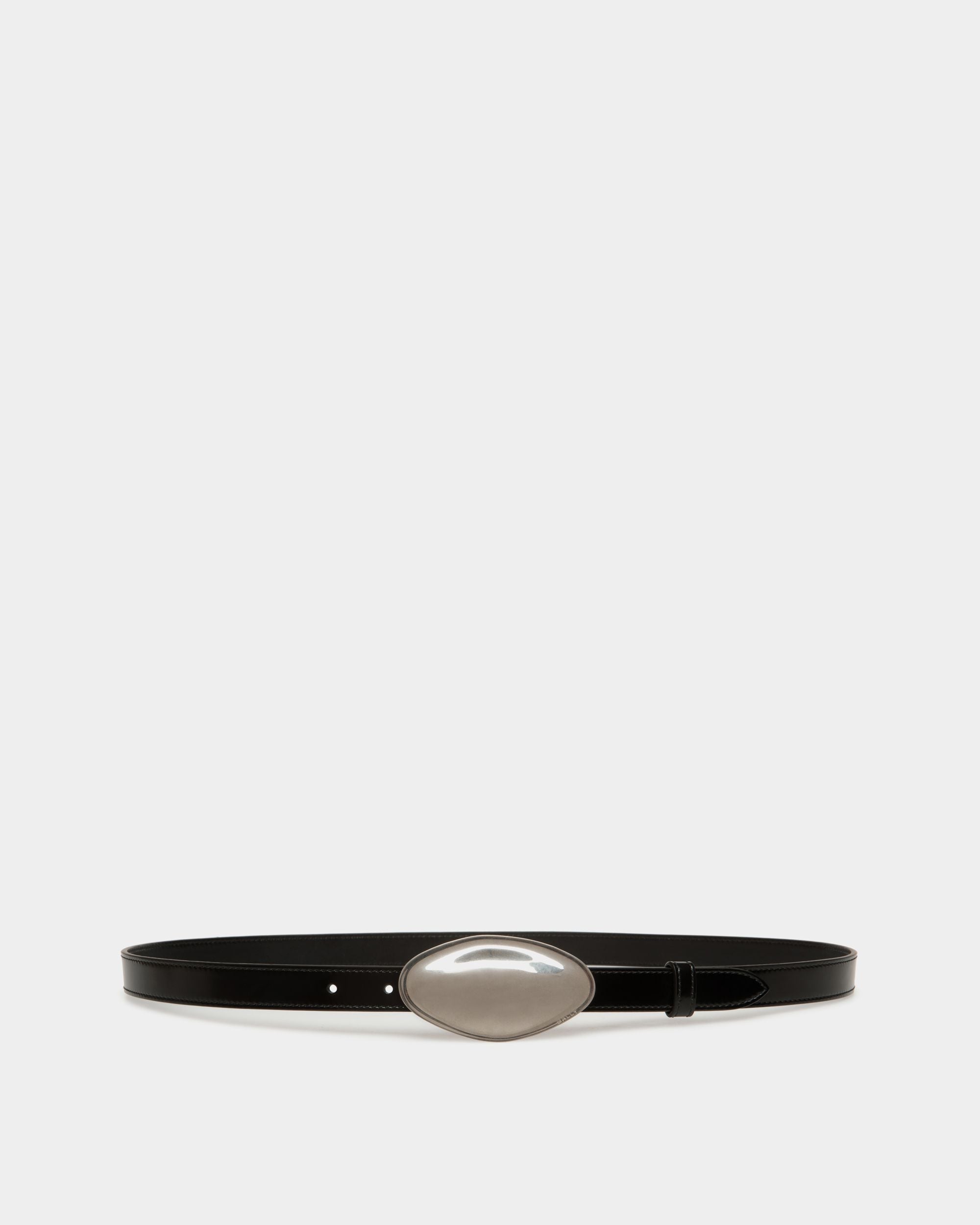 Swissness Belt in Black Leather - Men's - Bally - 01