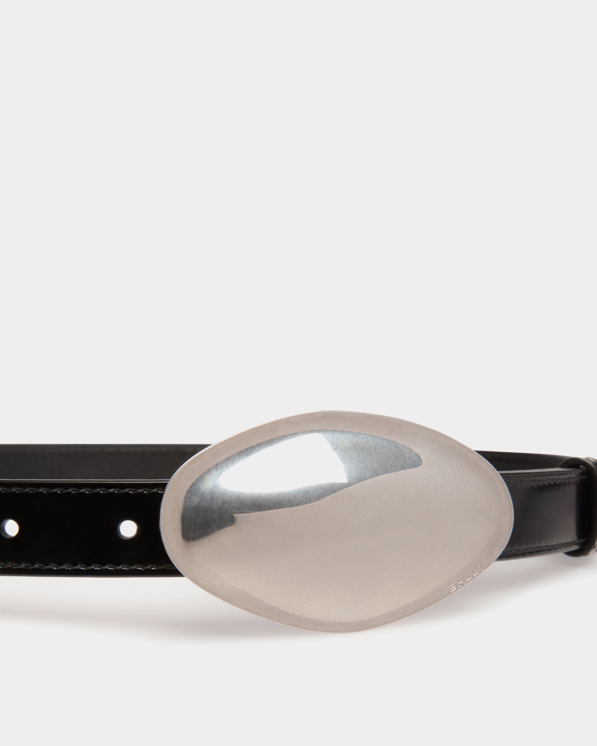 Swissness Belt in Black Leather - Men's - Bally - 03