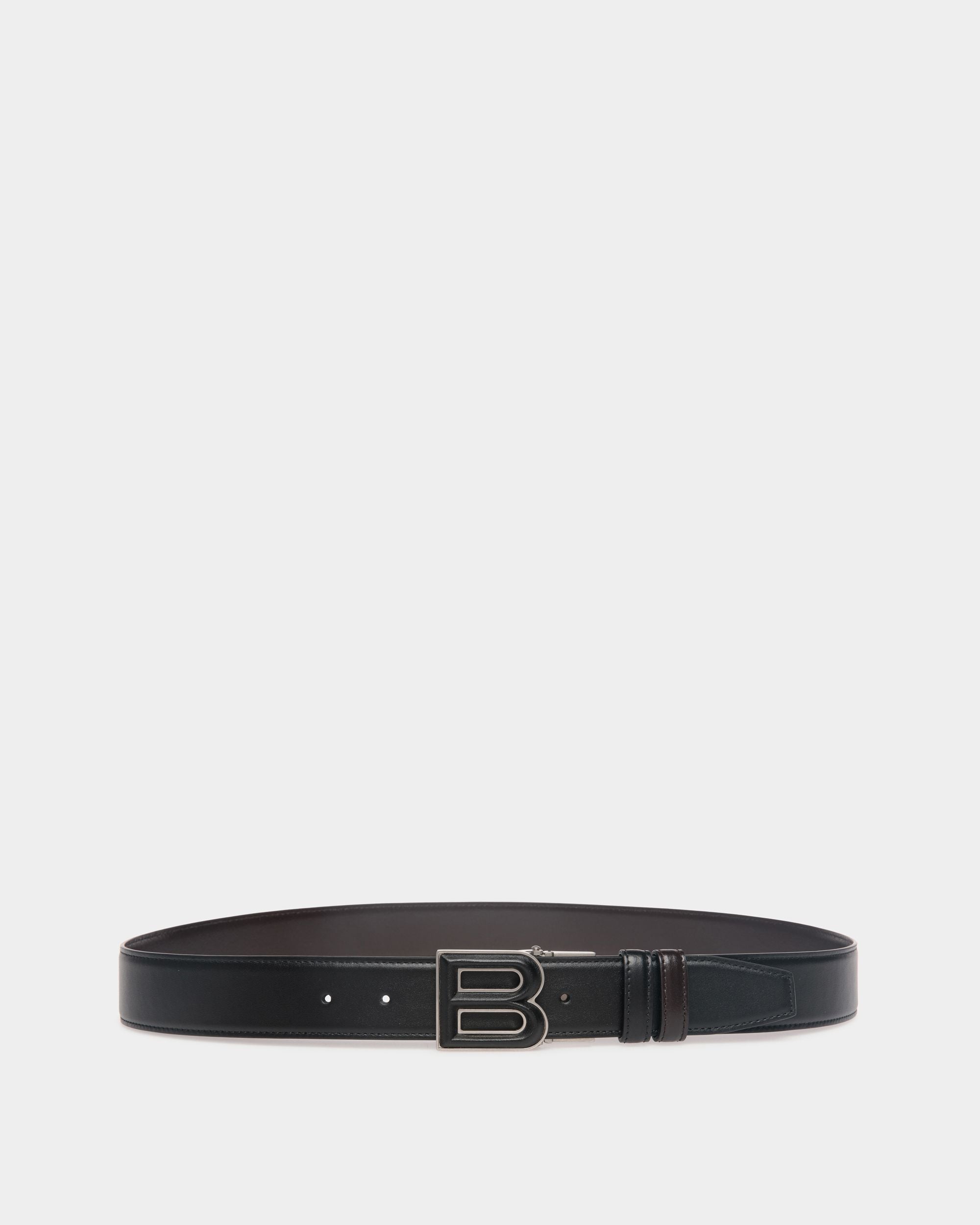 B Bold 35mm Reversible And Adjustable Belt In Black And Brown Leather - Men's - Bally - 01