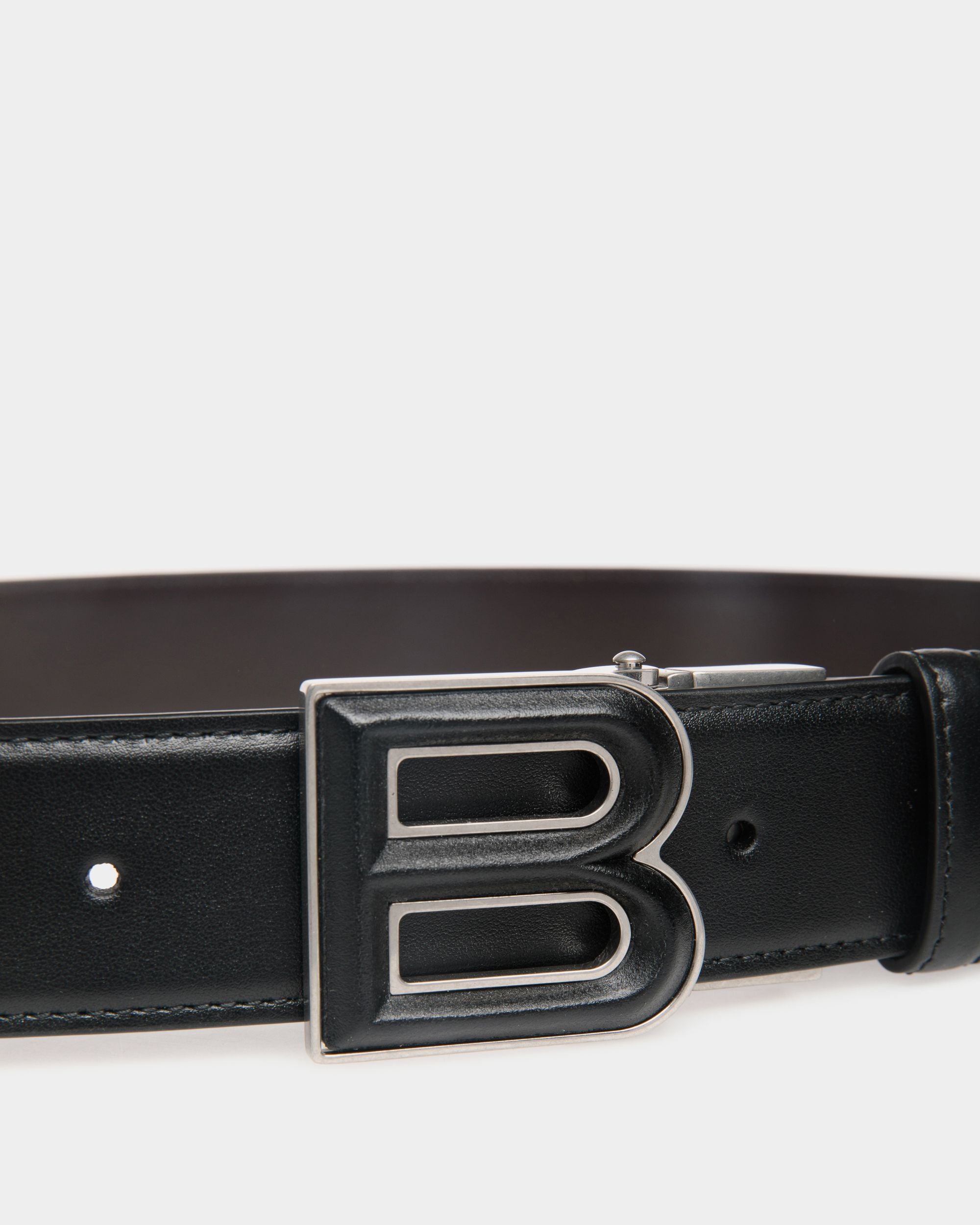 B Bold 35mm Reversible And Adjustable Belt In Black And Brown Leather - Men's - Bally - 03