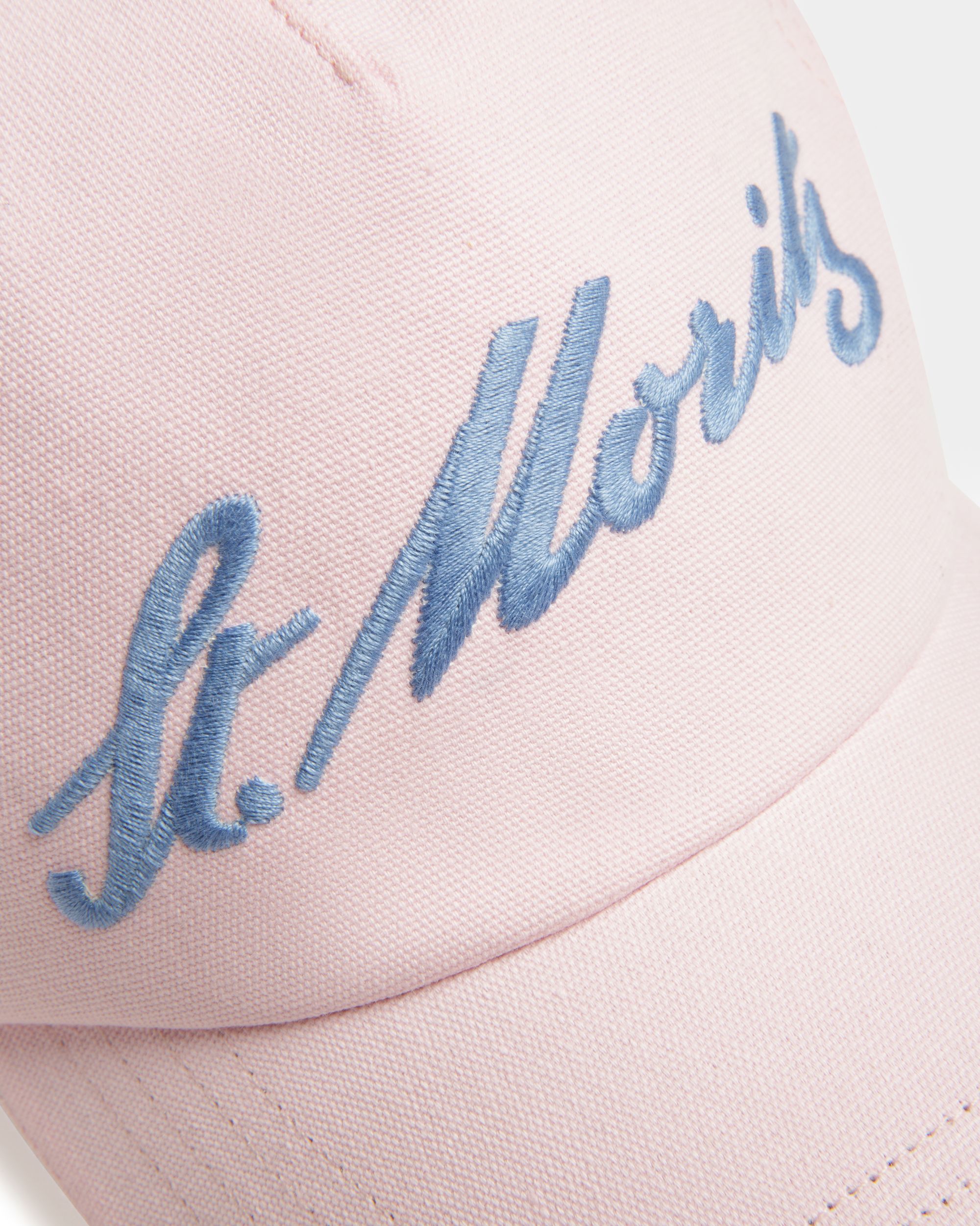 Curling Collection Baseball Hat in Pink Cotton - Men's - Bally - 03