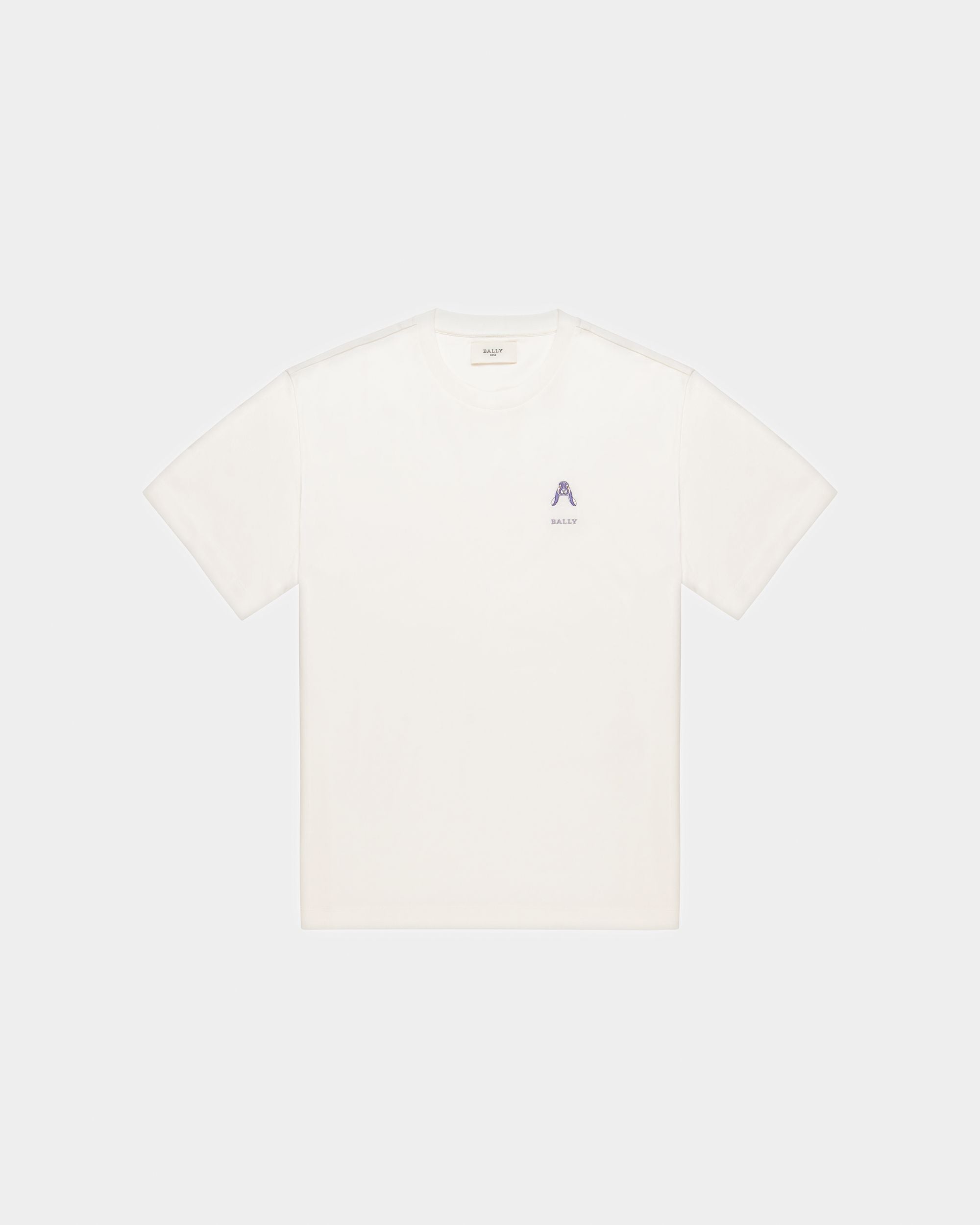 Camiseta Con Logotipo De Conejo Bordado - Hombre - Bally - 05
