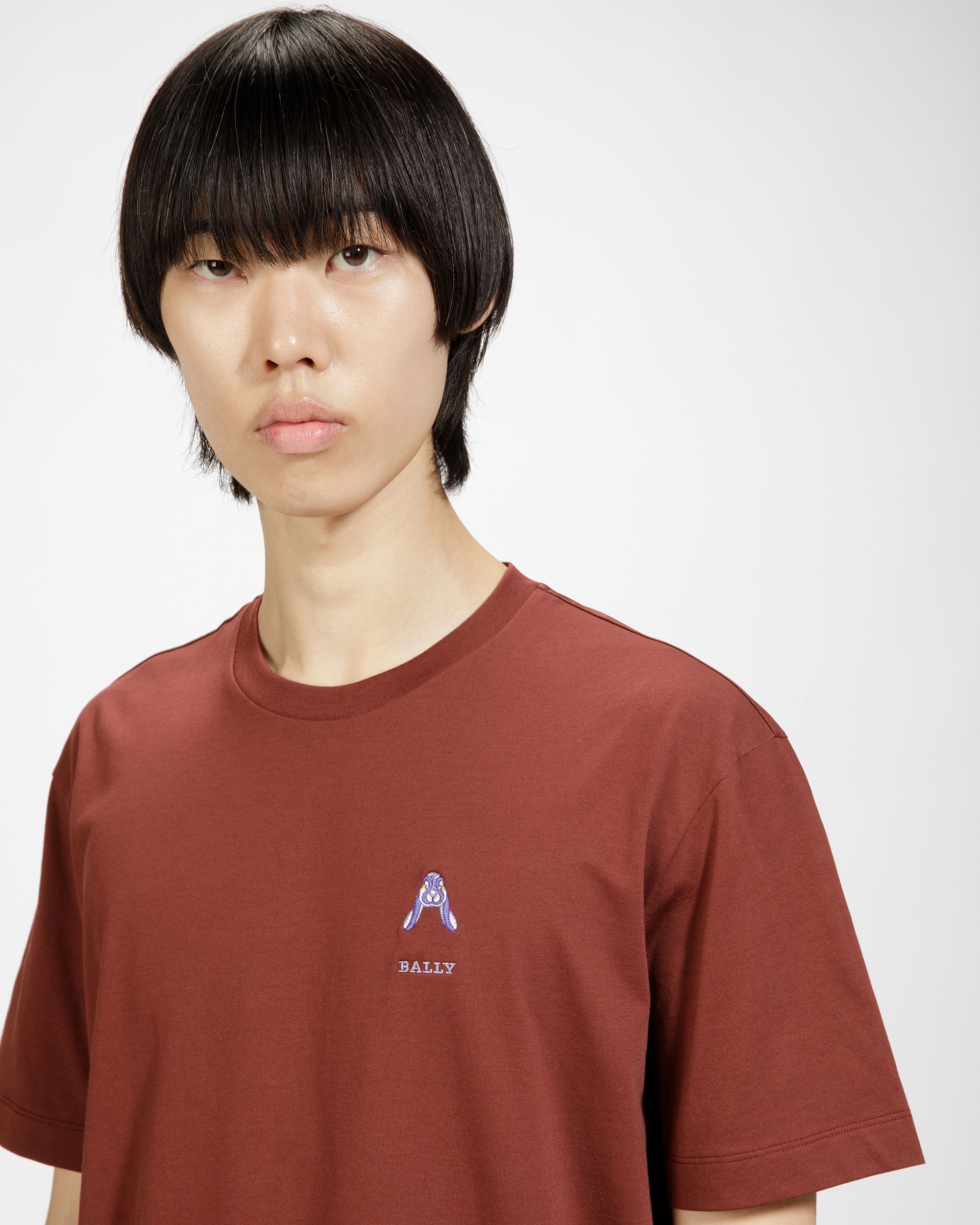 Camiseta Con Logotipo De Conejo Bordado - Hombre - Bally - 03