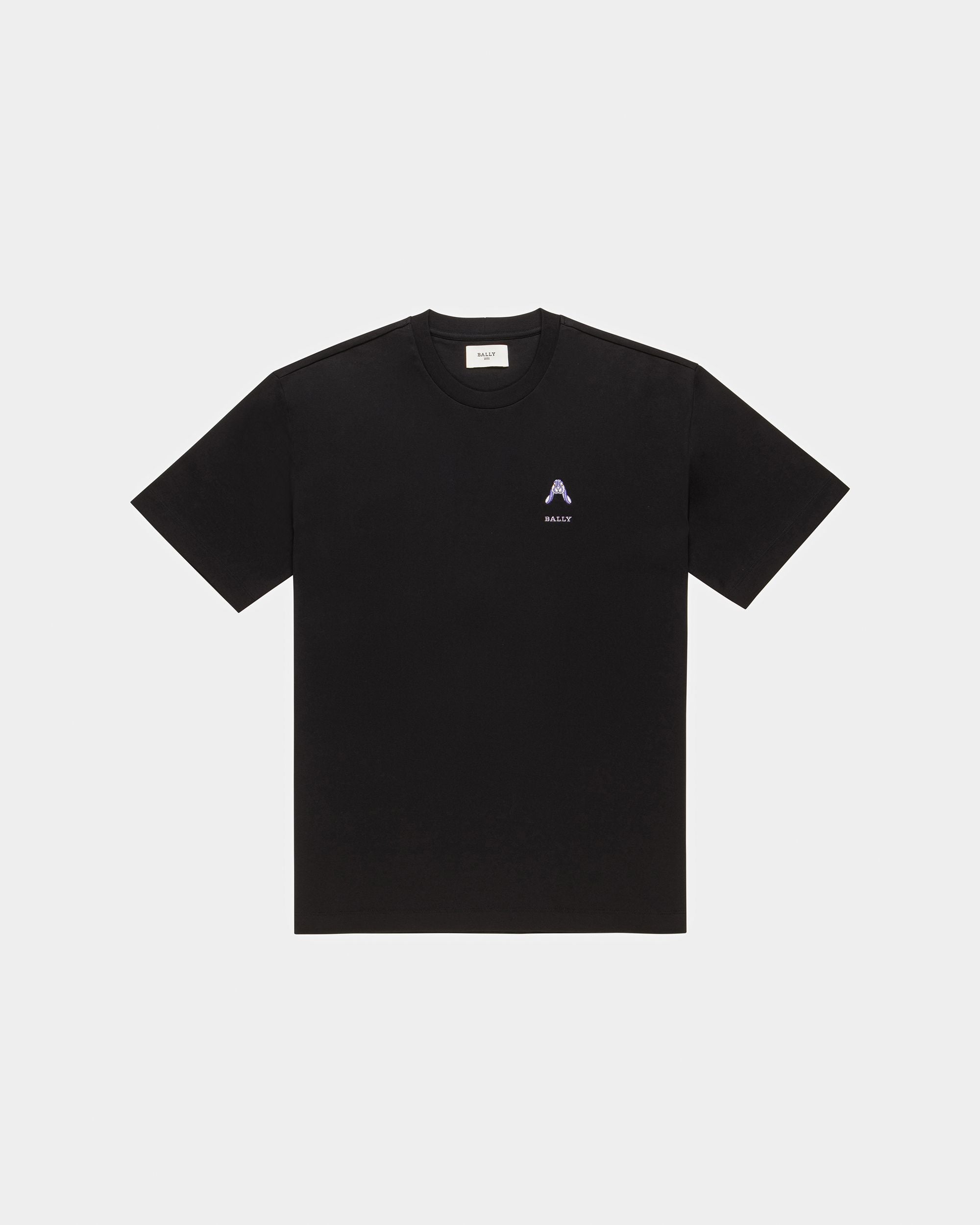 Embroidered Rabbit Logo T-Shirt - Men's - Bally - 05