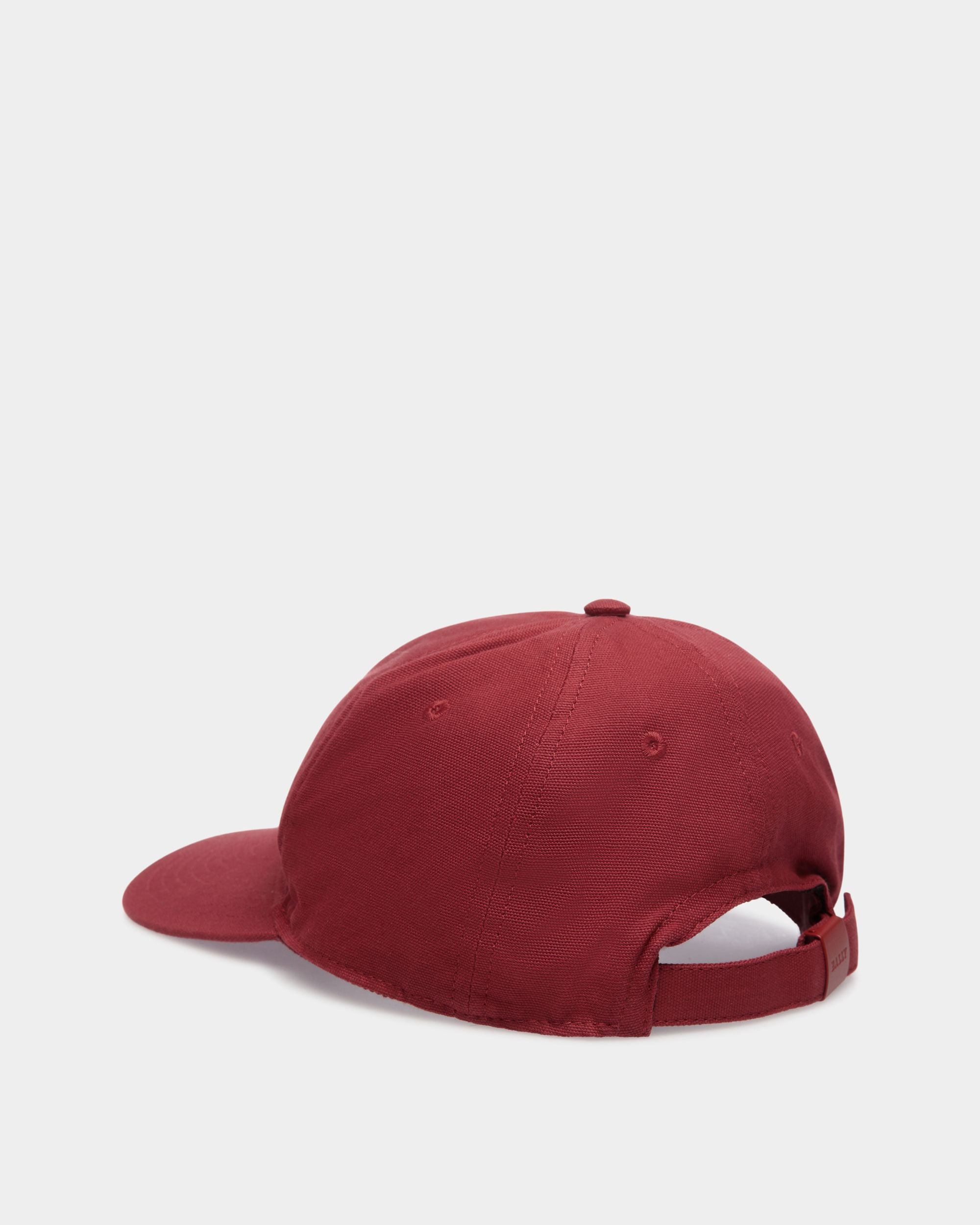 Hat Hat In Red Cotton - Men's - Bally - 02