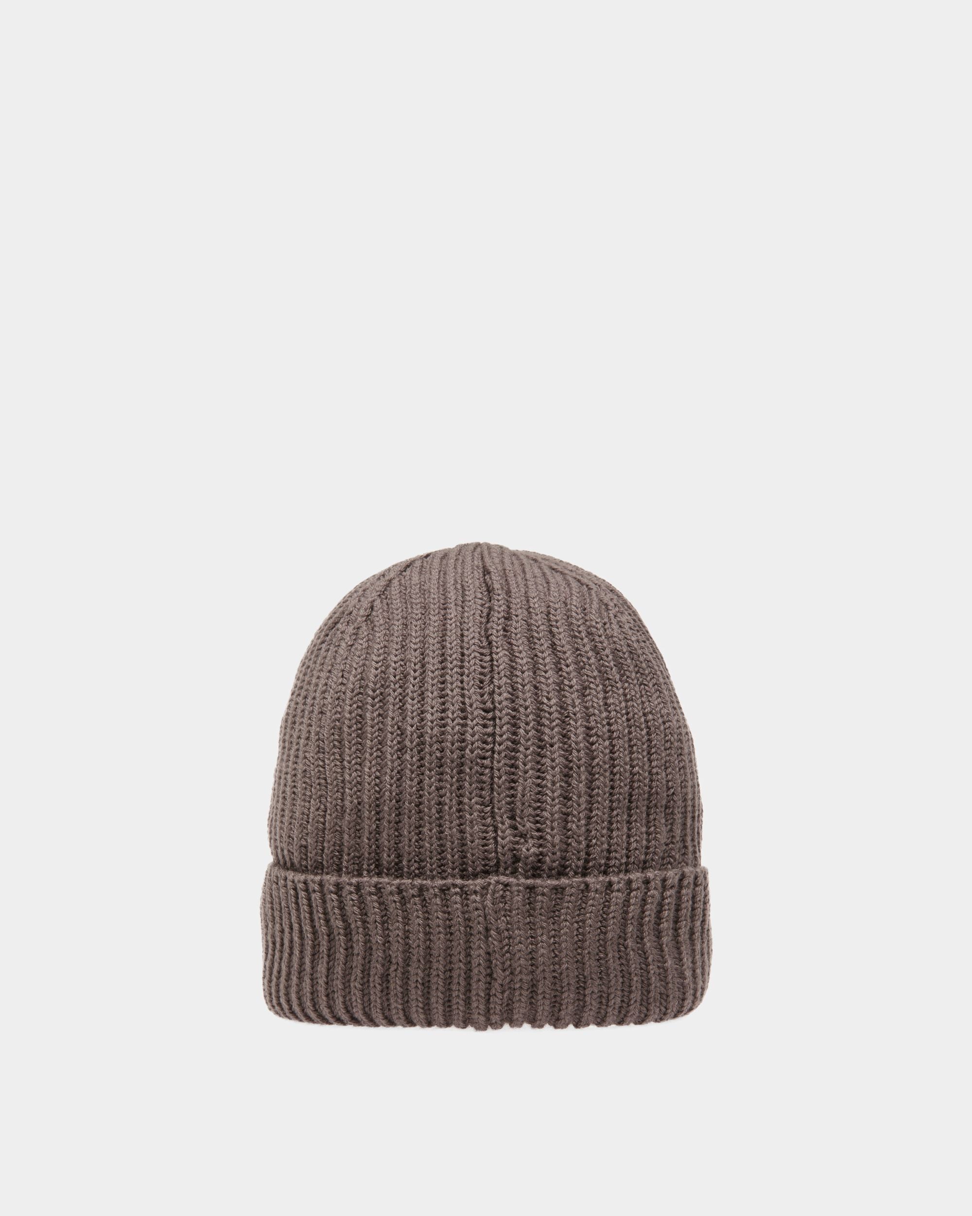 Gorro Acanalado De Lana Color Mineral Oscuro - Hombre - Bally - 02