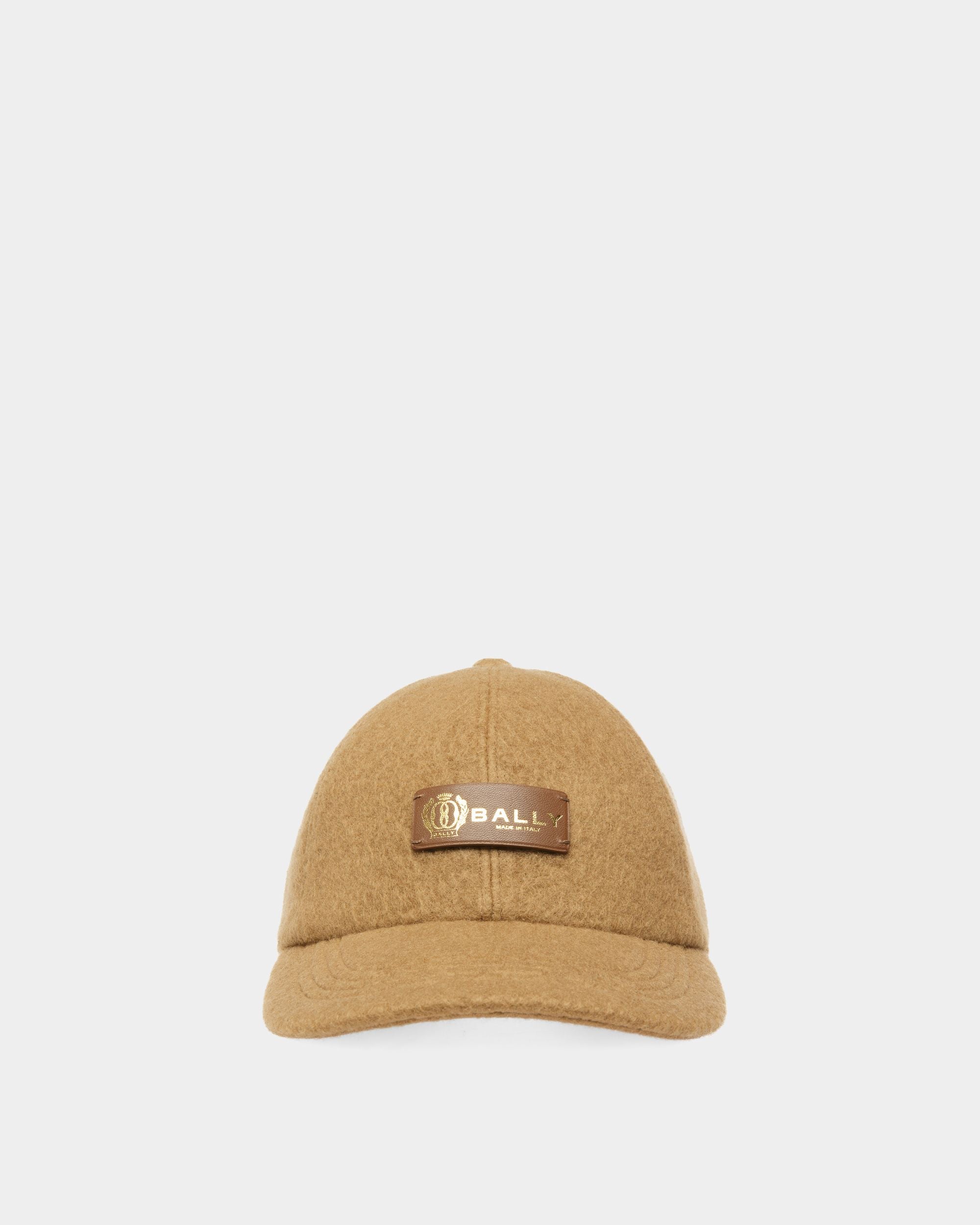 Gorra De Cachemira Color Camello - Hombre - Bally - 01