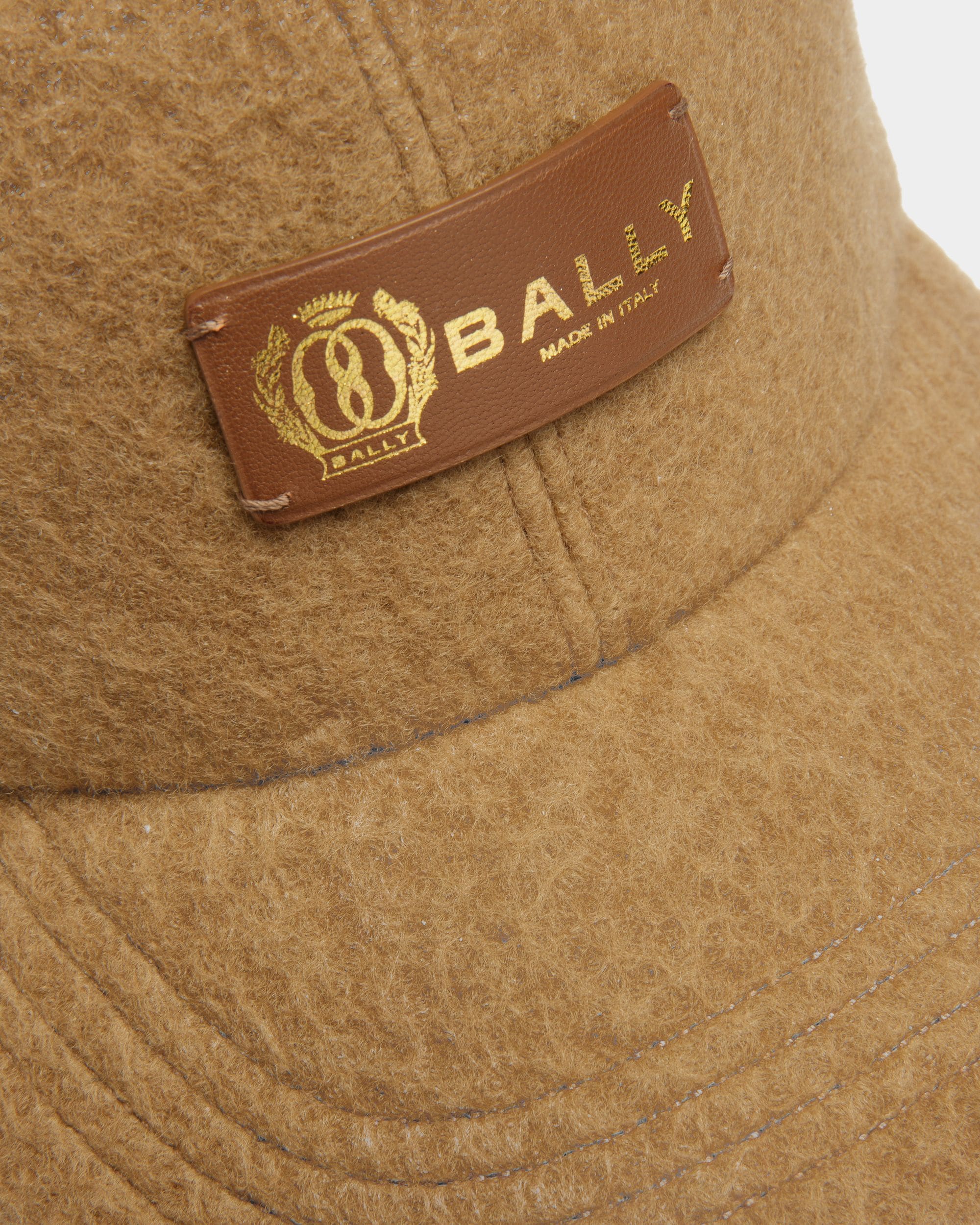 Gorra De Cachemira Color Camello - Hombre - Bally - 03