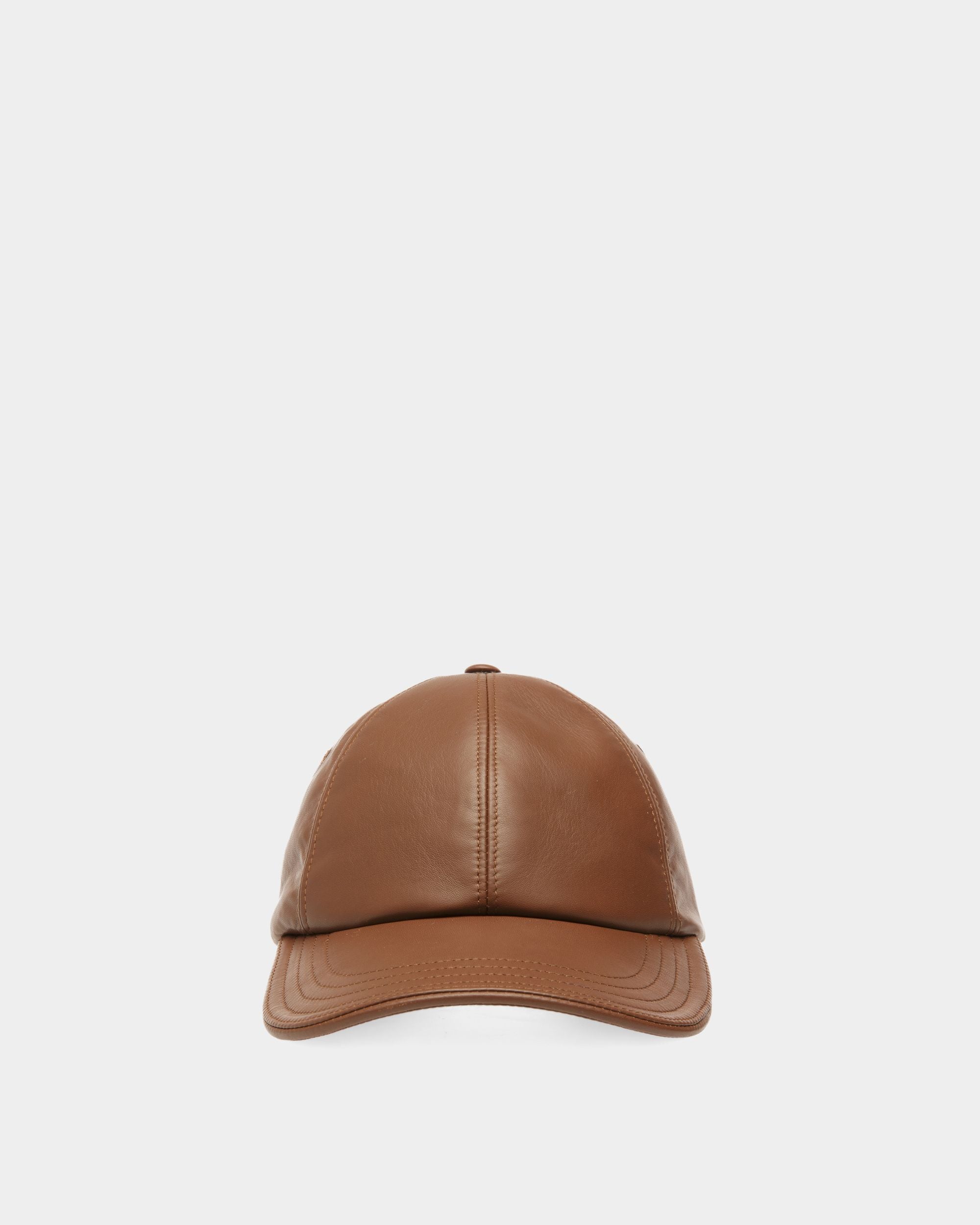 Gorra De Piel Marrón - Hombre - Bally - 01