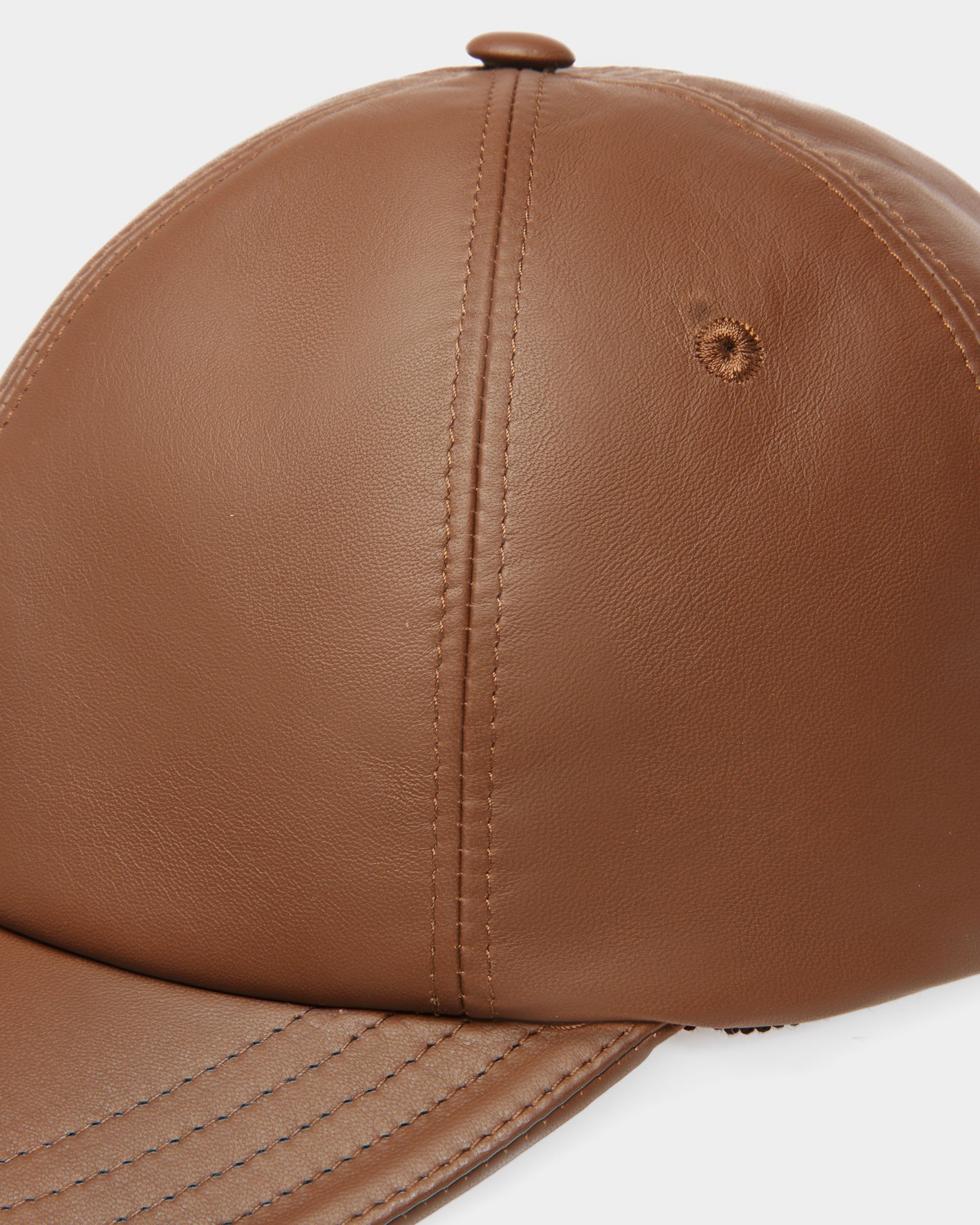 Gorra De Piel Marrón - Hombre - Bally - 03