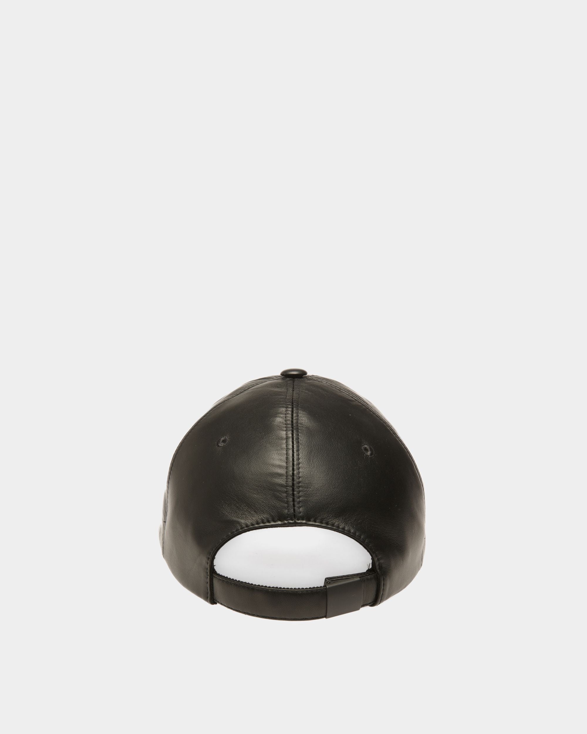 Gorra De Piel En Negro - Hombre - Bally - 02