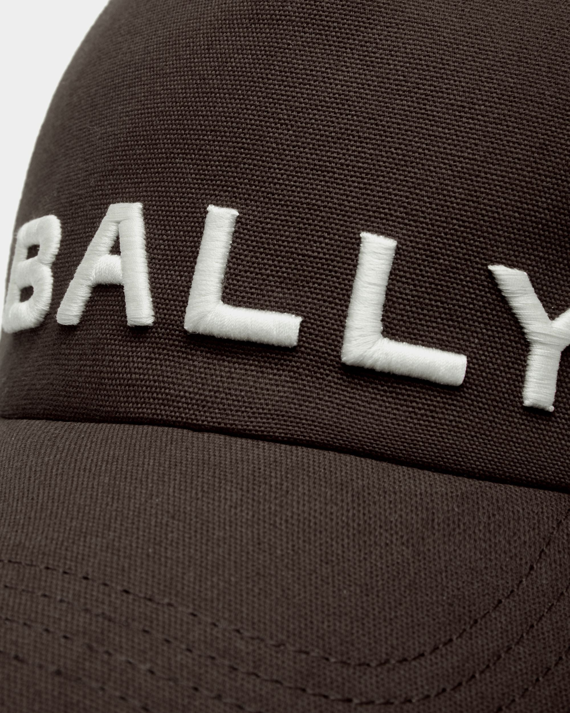 Gorra Con Logo Bordado De Algodón En Negro - Hombre - Bally - 04