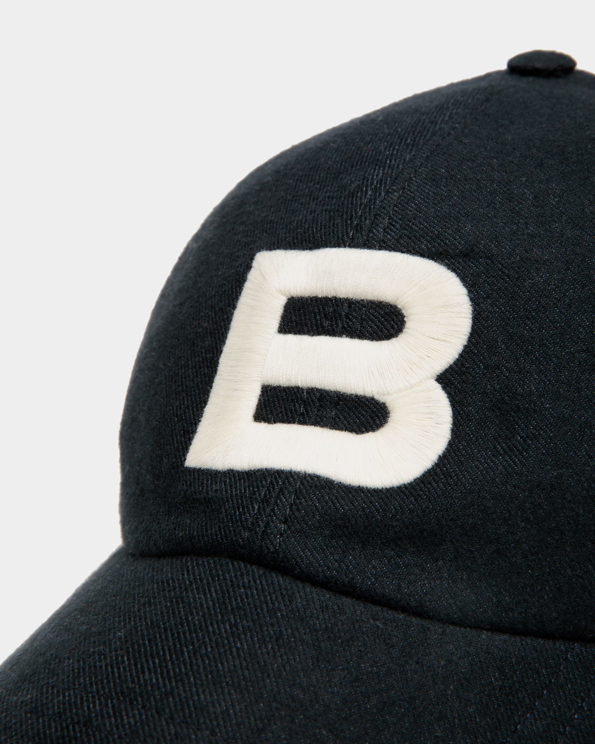 Gorra De Algodón Navy Blue Con Logo - Hombre - Bally - 03